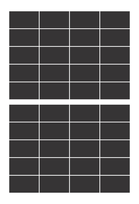 iberry's 108 pieces Waterproof Vinyl Stickers for Mason Jars Glass Bottle, Decals Craft, Kitchen Jar (Paper, 7 cm x 4 cm, Black, 108 Piece) -(10)