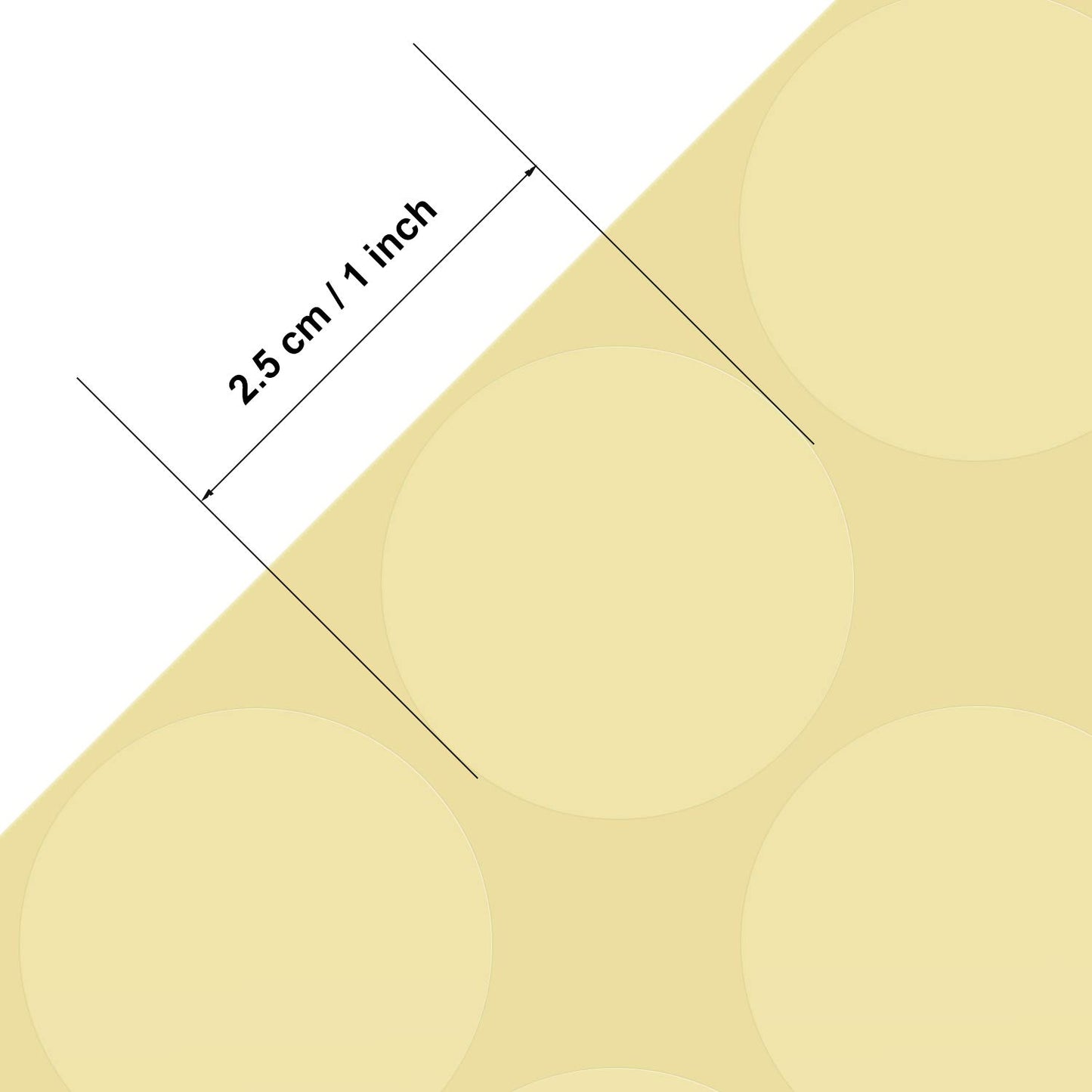 iberry's 1 inch Diameter Transparent Stickers|Transparent Stickers to Seal Boxes and Envelopes|Stickers for Order Packing