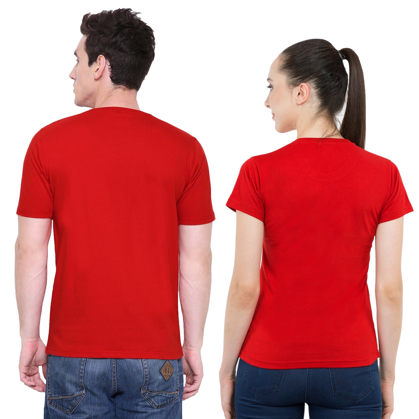 I am yours no refunds Matching Couple Tshirt for Men & Women Cotton Printed Regular Fit Tshirts- (Set of 2)-135