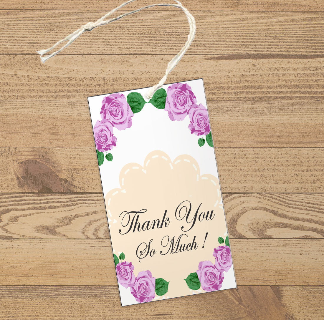 iberry's 100 pcs Thankyou Tags with Thread, Thankyou Tags for Return Gifts, Thankyou Tags for Small Business, Tags for Return Gifts-02