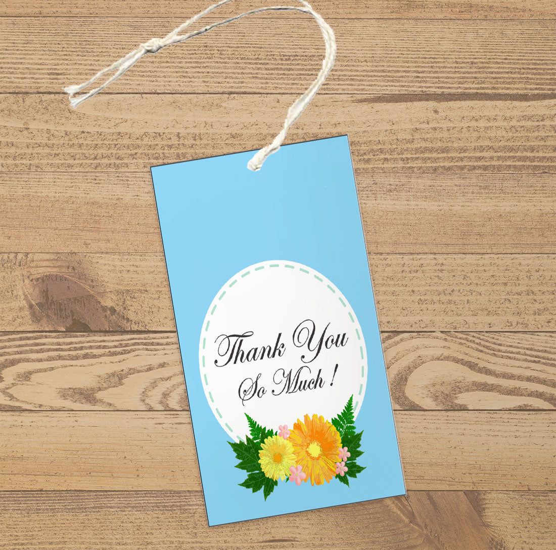 iberry's 100 pcs Thankyou Tags with Thread, Thankyou Tags for Return Gifts, Thankyou Tags for Small Business, Tags for Return Gifts-03