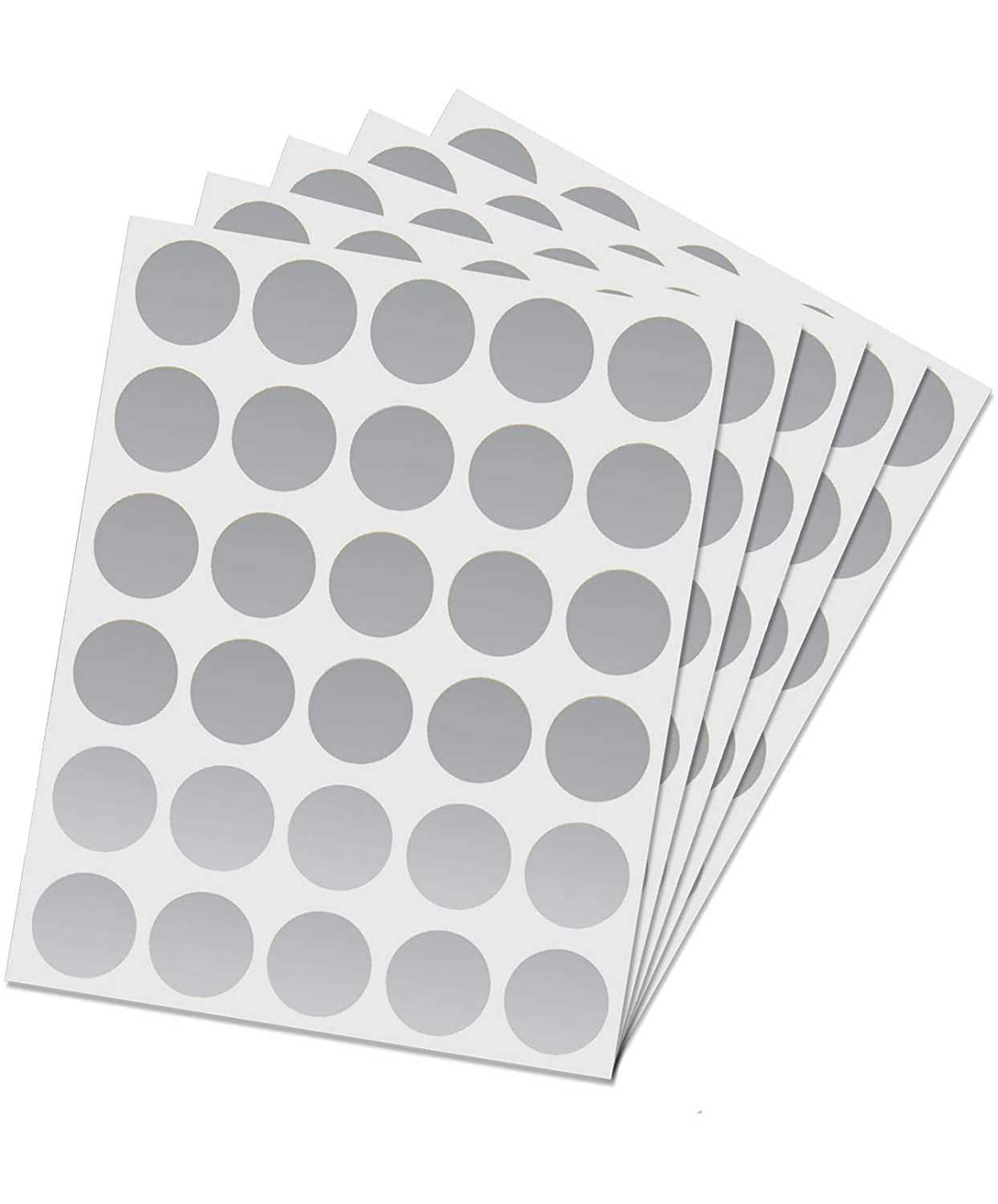 iberry's 1 inch Dia Scratch Off Label Stickers|Silver Scratch Stickers for Baby Shower, Sale Events, Festival Offers, Sale Offers,Surprising |Round Shape Peel Off Scratch Stickers