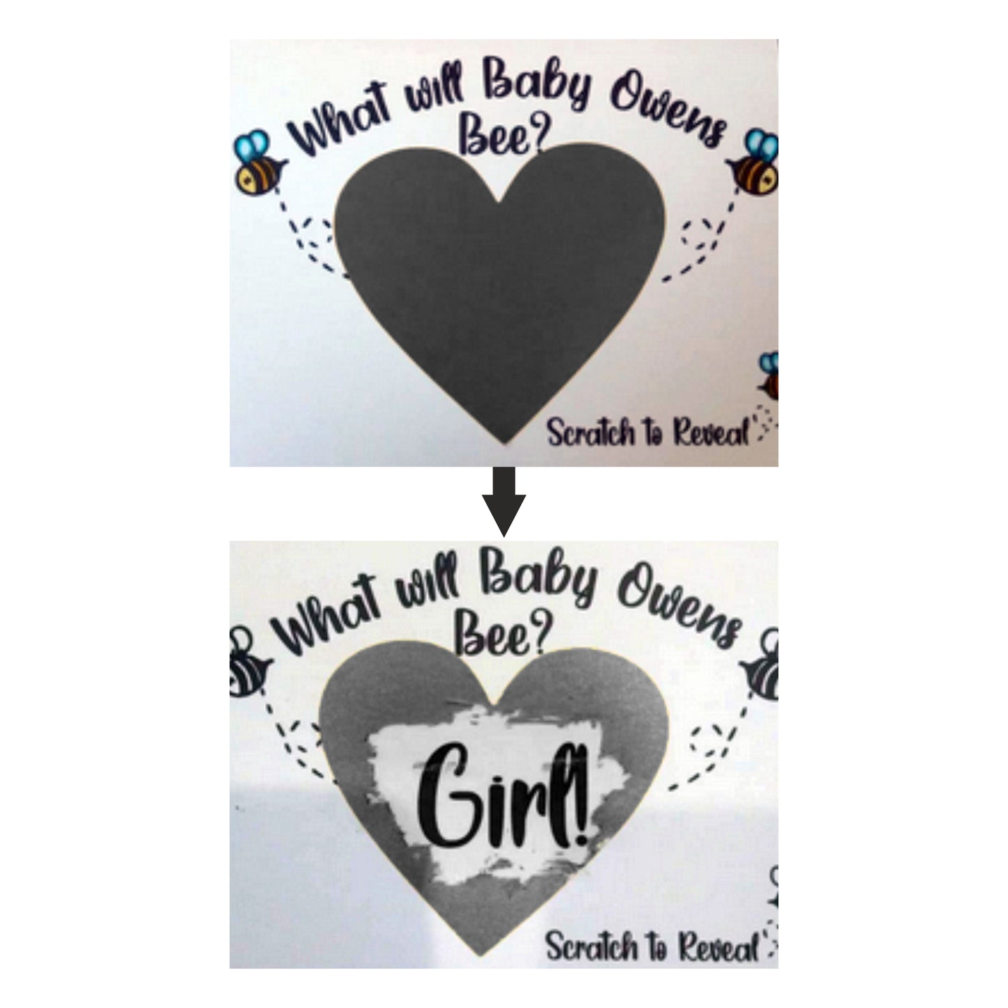 iberry's 1.35 x 1.50 Scratch Off Label Stickers|Silver Scratch Stickers for Baby Shower, Sale Events, Festival Offers, Sale Offers,Surprising |Heart Shape Peel Off Scratch Stickers