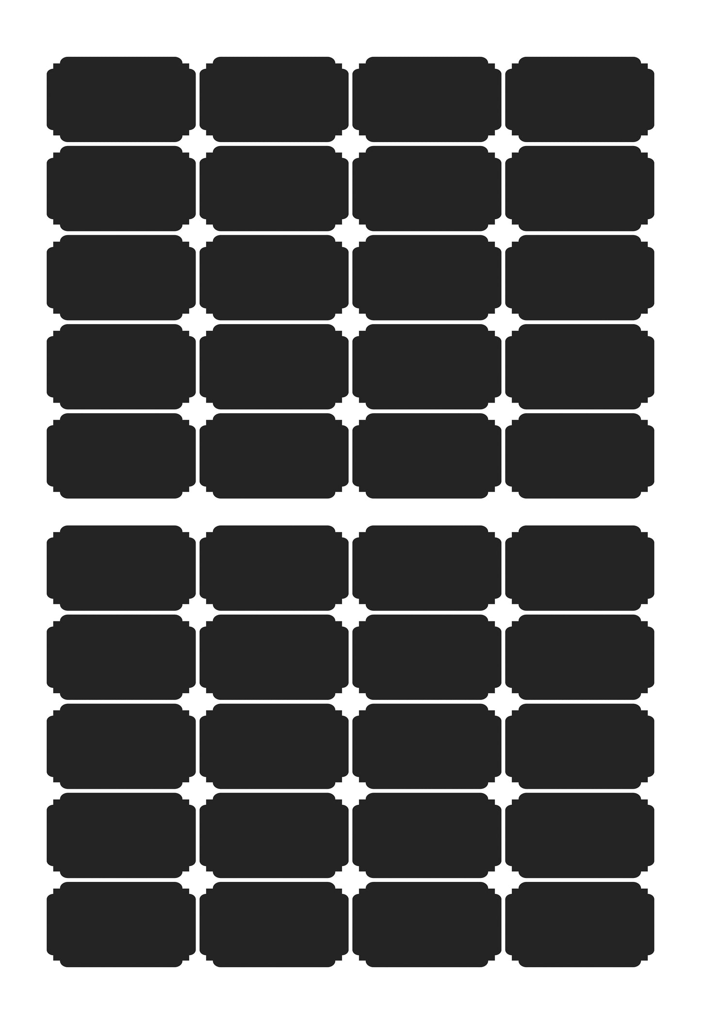 iberry's 108 pieces Waterproof Vinyl Stickers for Mason Jars Glass Bottle, Decals Craft, Kitchen Jar (Paper, 7 cm x 4 cm, Black, 108 Piece) -(3)