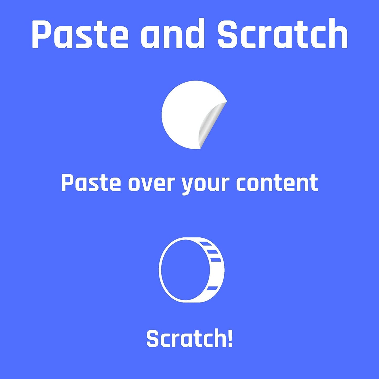 iberry's 1 inch Dia Scratch Off Label Stickers|Silver Scratch Stickers for Baby Shower, Sale Events, Festival Offers, Sale Offers,Surprising |Round Shape Peel Off Scratch Stickers