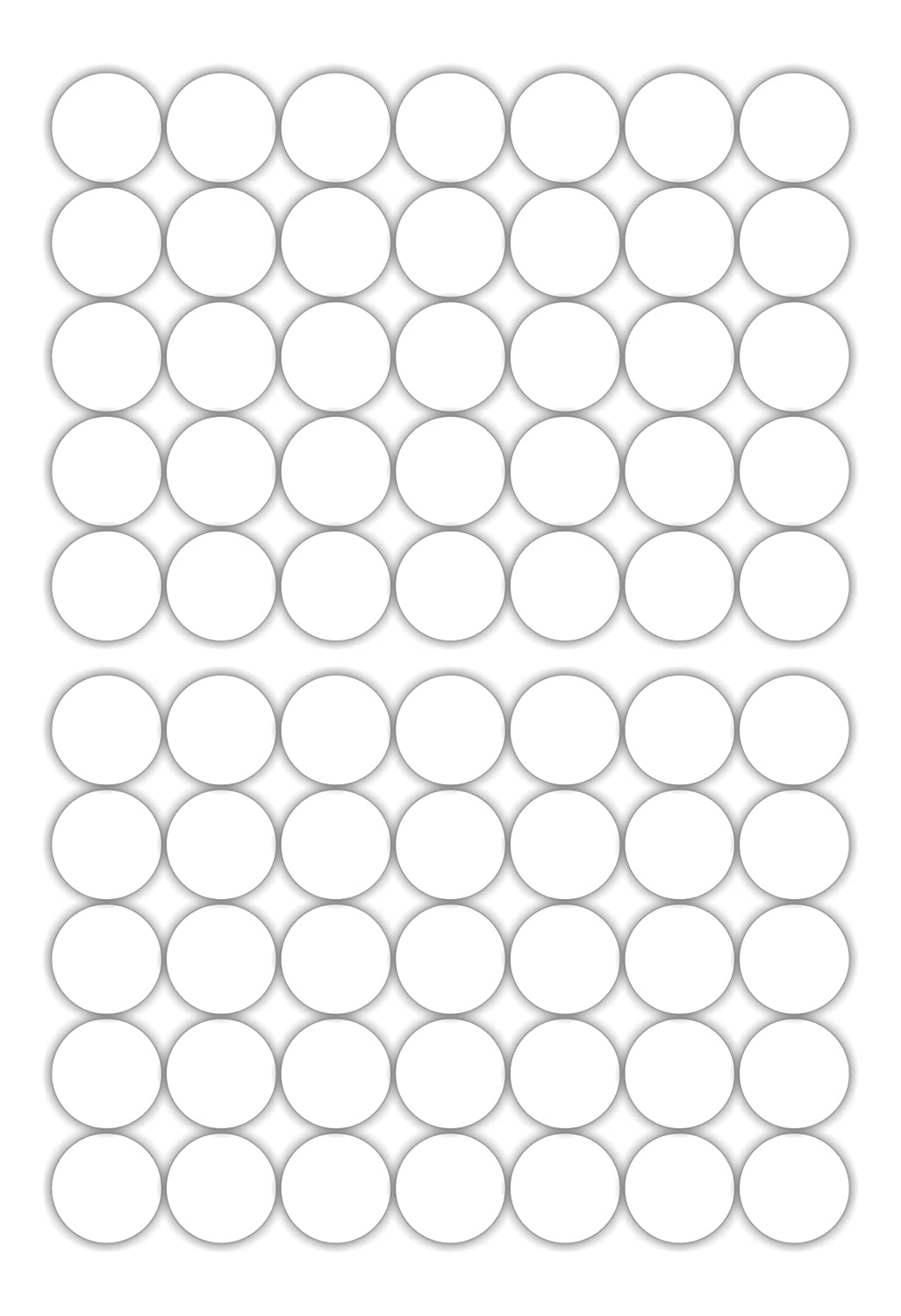 iberry's 108 pieces Waterproof Vinyl Stickers for Mason Jars Glass Bottle, Decals Craft, Kitchen Jar (Paper, 7 cm x 4 cm, White, 108 Piece) (Round Sticker) (7)