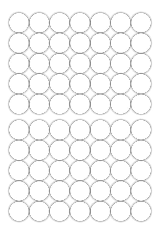 iberry's 108 pieces Waterproof Vinyl Stickers for Mason Jars Glass Bottle, Decals Craft, Kitchen Jar (Paper, 7 cm x 4 cm, White, 108 Piece) (Round Sticker) (7)