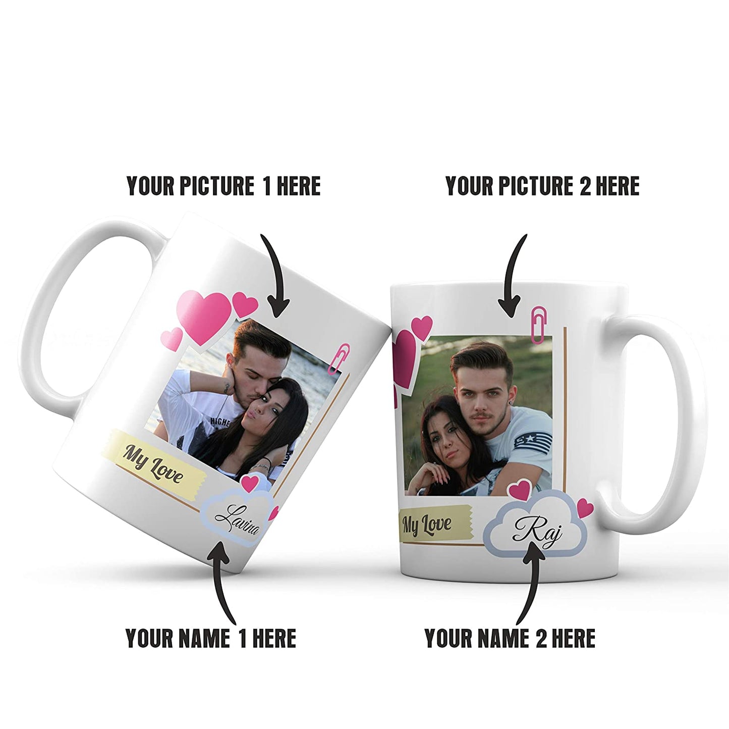 iberry's Customized/ Personalized Photo Coffee Mugs | Gift for husband and wife | Gift for loved ones- (62)