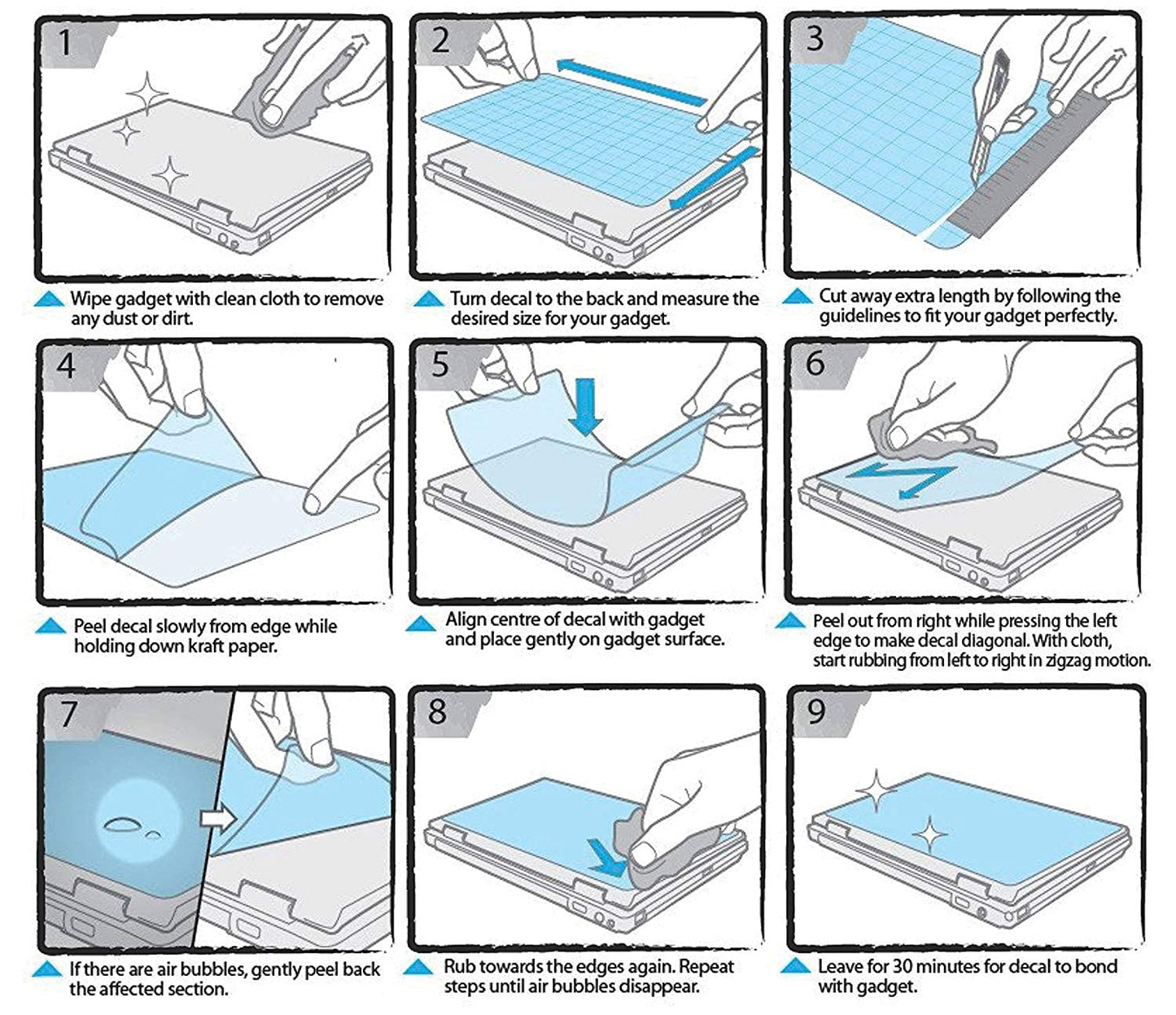 iberry's Vinyl Laptop Skin Sticker Collection for Dell, Hp, Toshiba, Acer, Asus & All Models (Upto 15.6 inches) -14