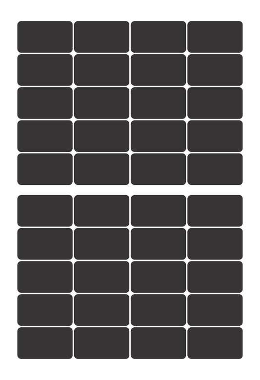 iberry's 108 pieces Waterproof Vinyl Stickers for Mason Jars Glass Bottle, Decals Craft, Kitchen Jar (Paper, 7 cm x 4 cm, Black, 108 Piece) -(9)