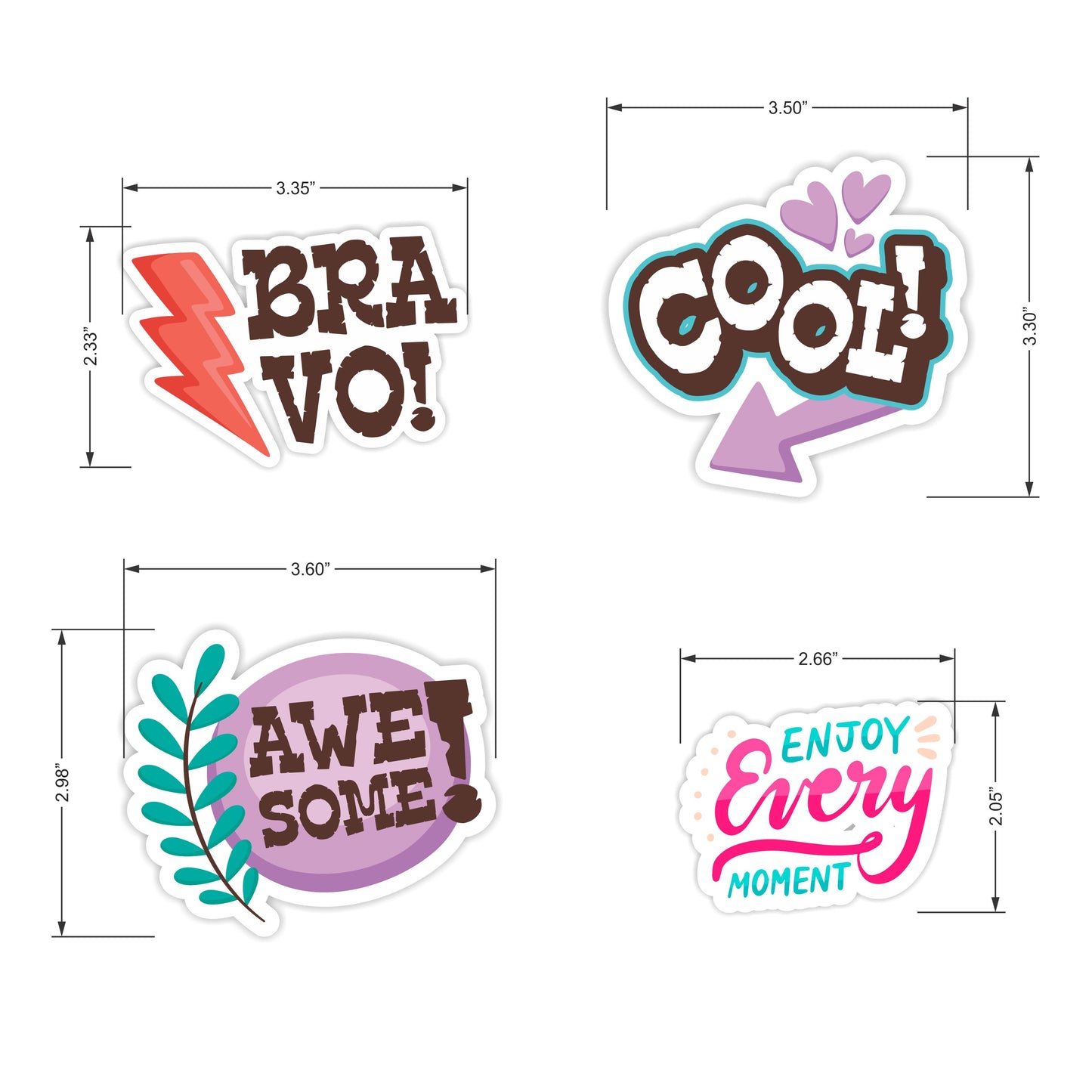 iberry's 50 pcs Stickers for Laptop Mobile Phones Computer Bicycle Luggage Scrapbooks Gadgets Waterproof Stickers|Sticker with Quotes|Motivational Quote Stickers|Laptop Sticker-Set of 50 Stickers (04)