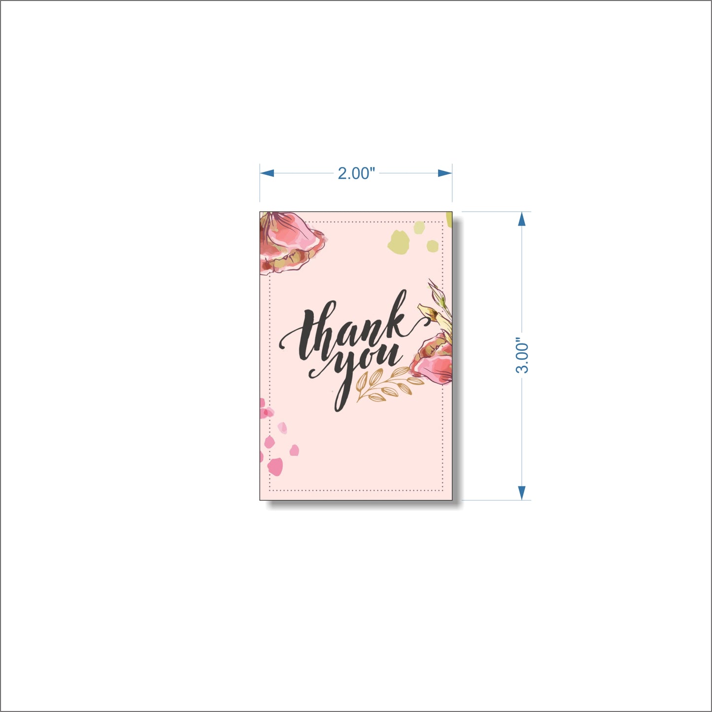 iberry's 100 pcs Thankyou Tags with Thread, Thankyou Tags for Return Gifts, Thankyou Tags for Small Business, Tags for Return Gifts-05