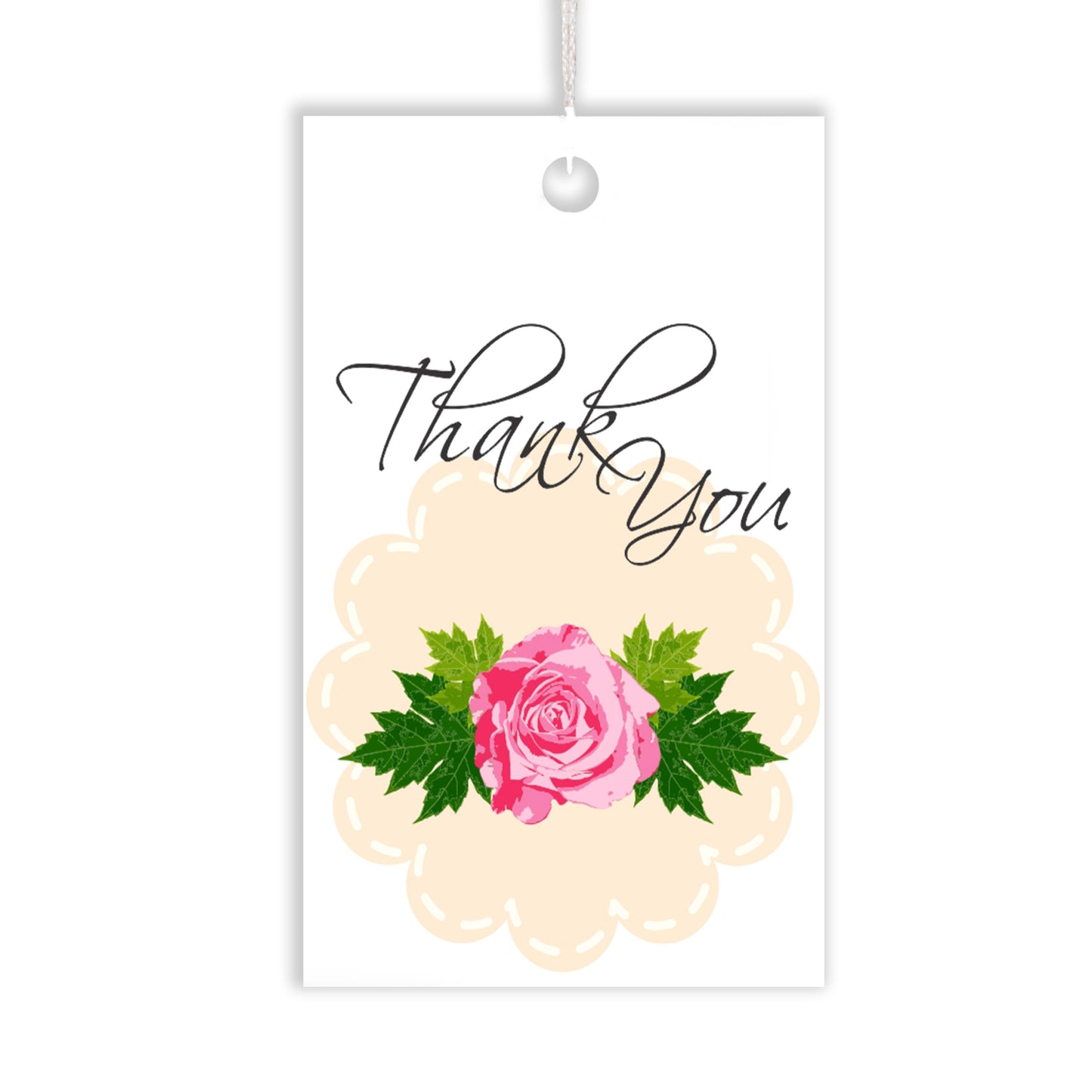 iberry's 100 pcs Thankyou Tags with Thread, Thankyou Tags for Return Gifts, Thankyou Tags for Small Business, Tags for Return Gifts-01