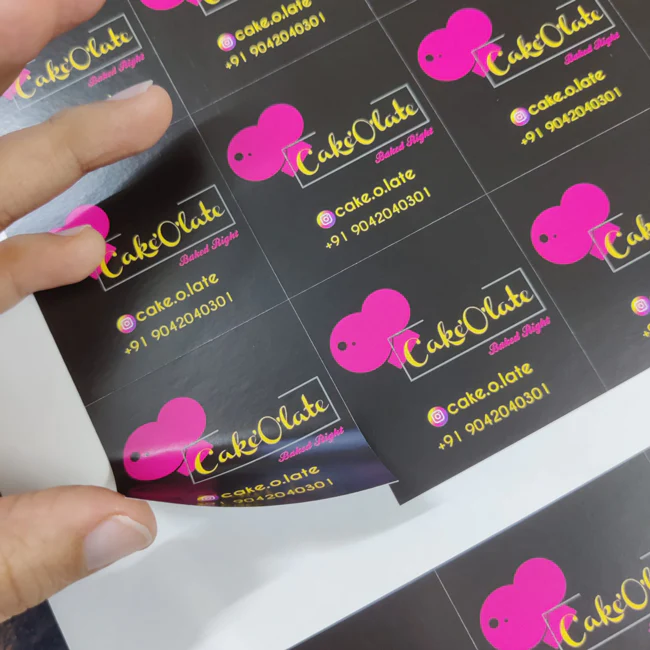 Paper Sticker Square Shaped