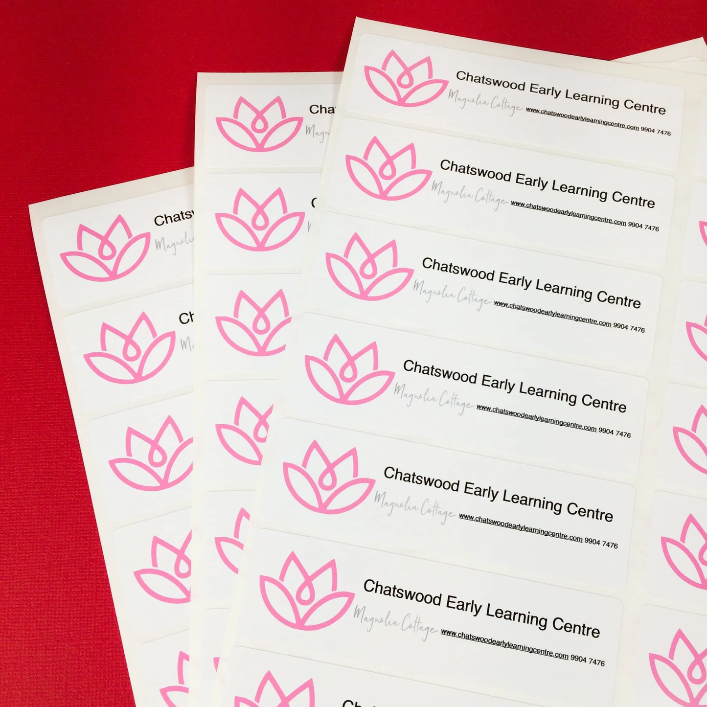 Paper Sticker Rectangular Shaped