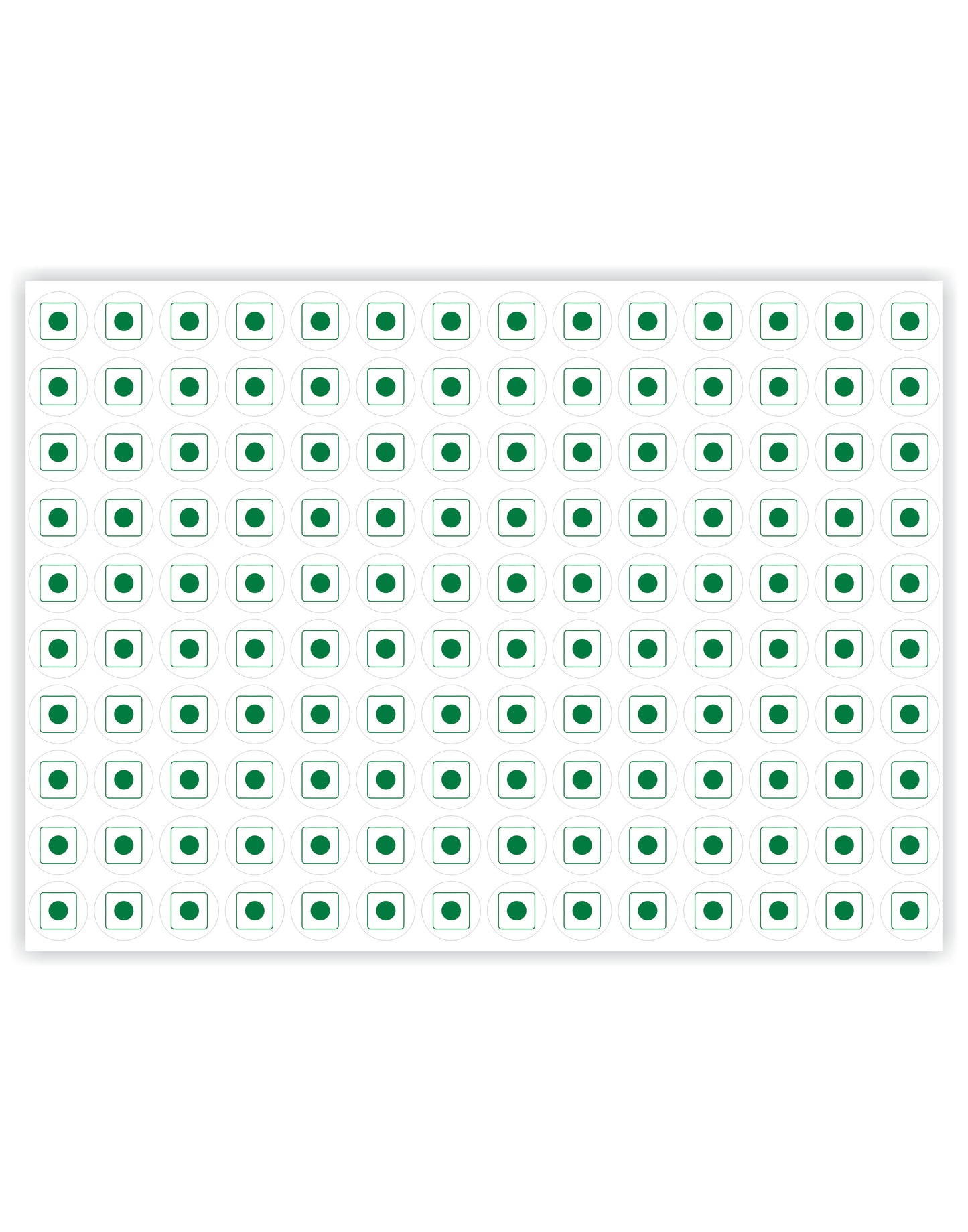 iberry's Self Adhensive 540 Veg Stickers Green Round Shape for Food Packaging|Size 9 mm Dia| Food Label Stickers