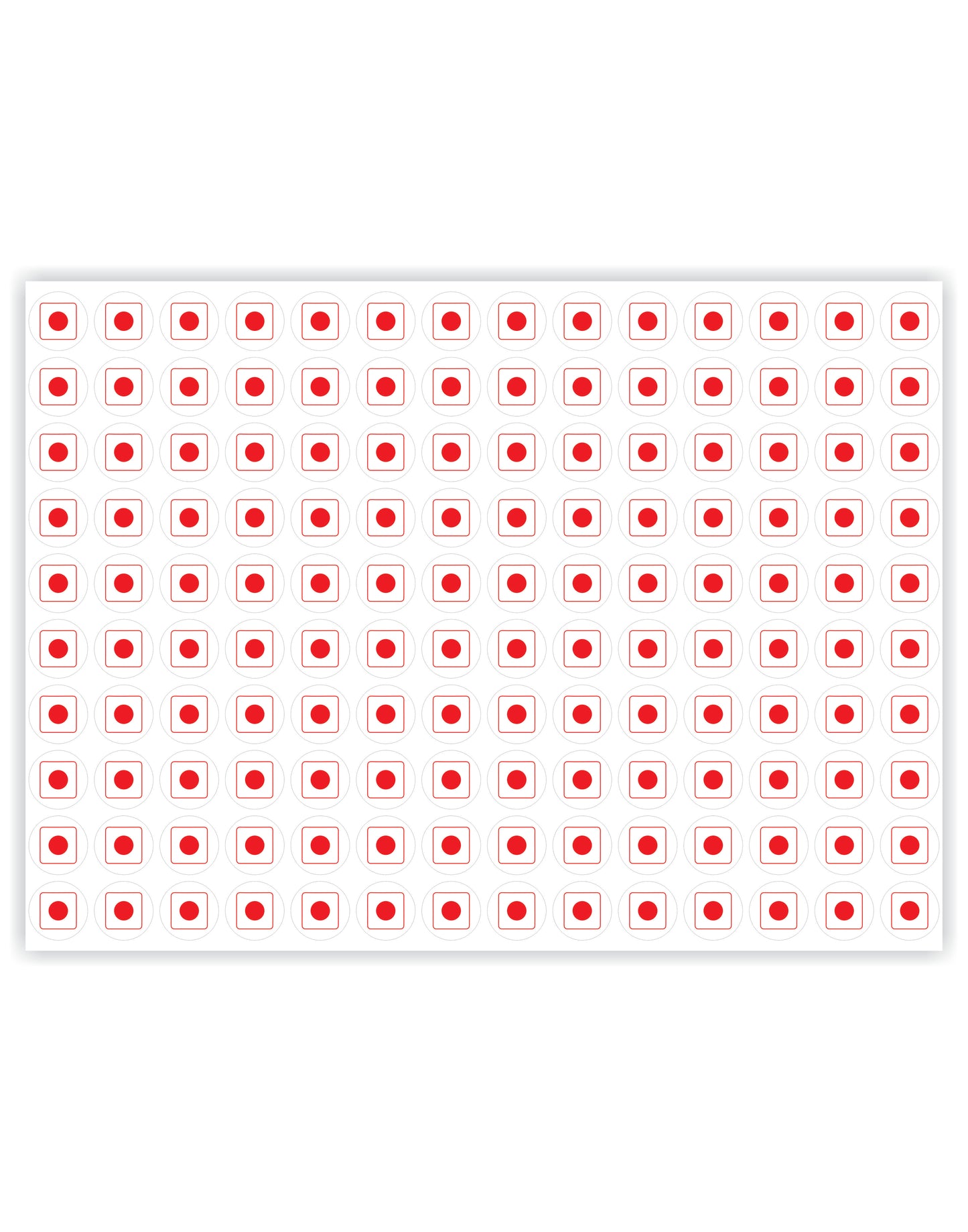 iberry's Self Adhensive 540 Veg Stickers Green & 540 Non Veg Stickers Red Round Shape for Food Packaging|Size 9 mm Dia | Food Label Stickers