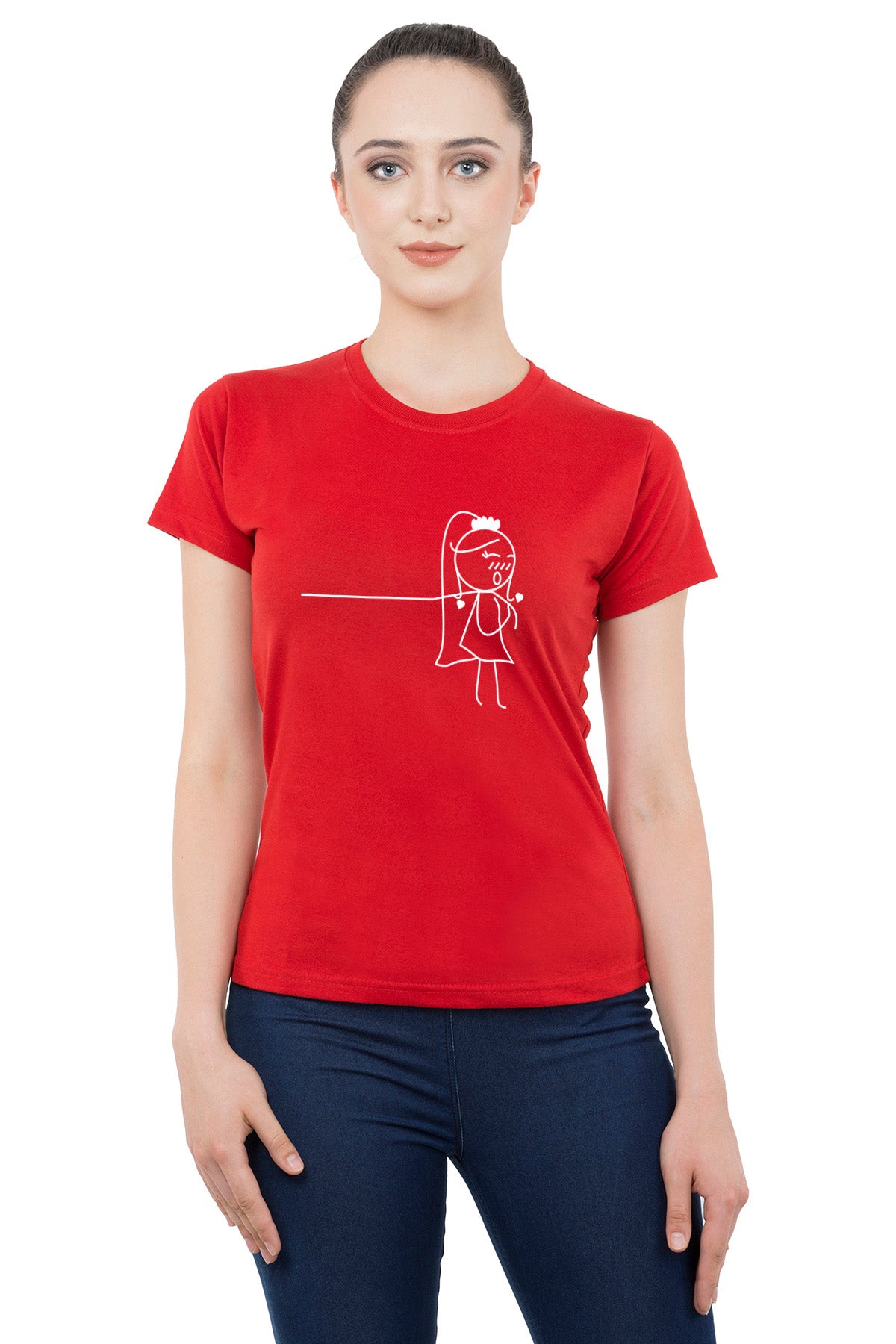 Love Bond matching Couple T shirts- Red