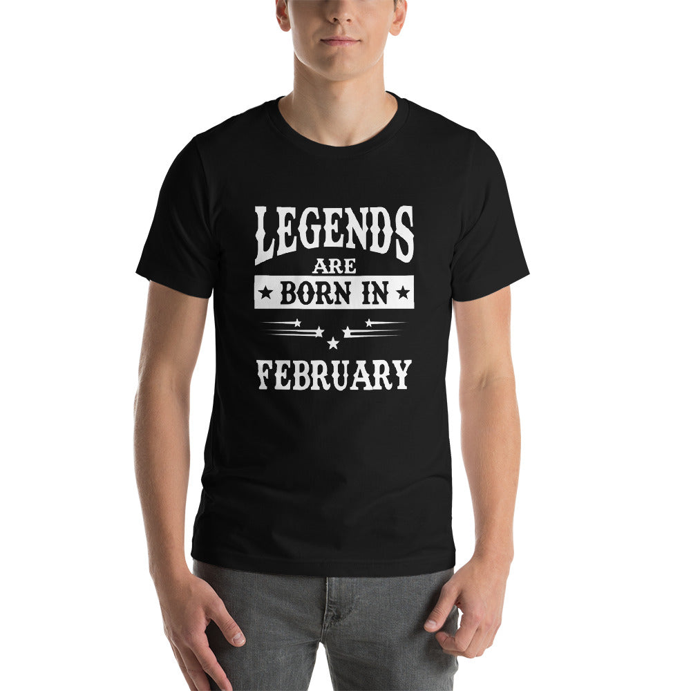 iberrys Birthday month T Shirt for Men |February Birthday Month Tshirt | Half Sleeve T-Shirt | Round Neck T Shirt |Cotton T-Shirt for Men- (02)