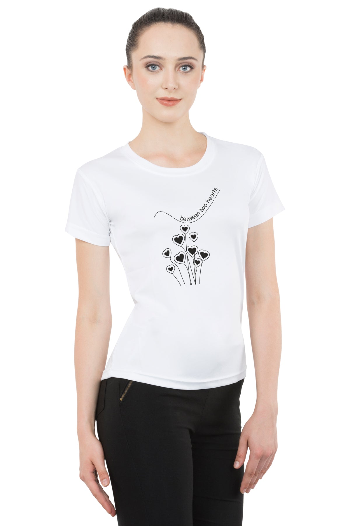 Love distance matching Couple T shirts- White