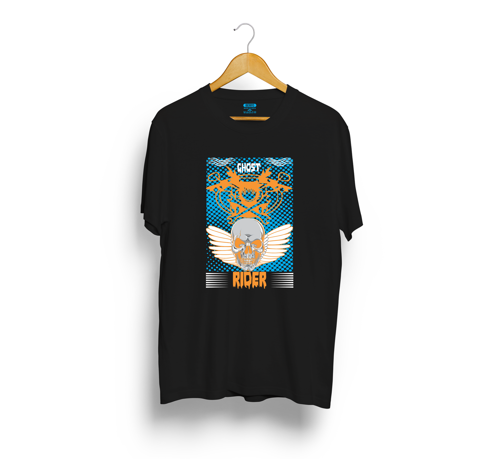 Ghost Rider quote Biker t shirts -Black