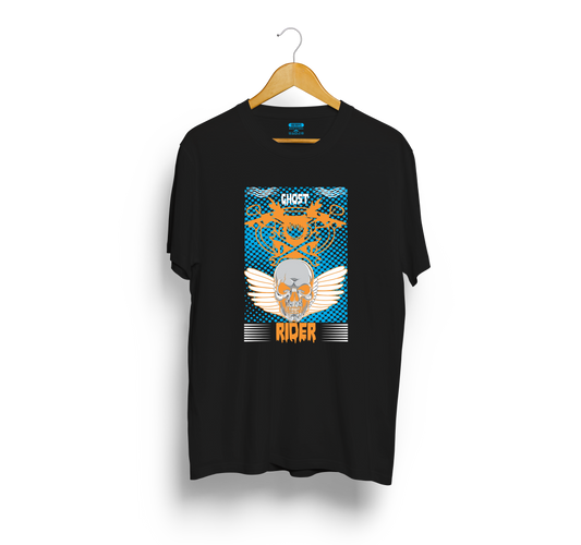 Ghost Rider quote Biker t shirts -Black