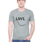Love distance matching Couple T shirts- Grey