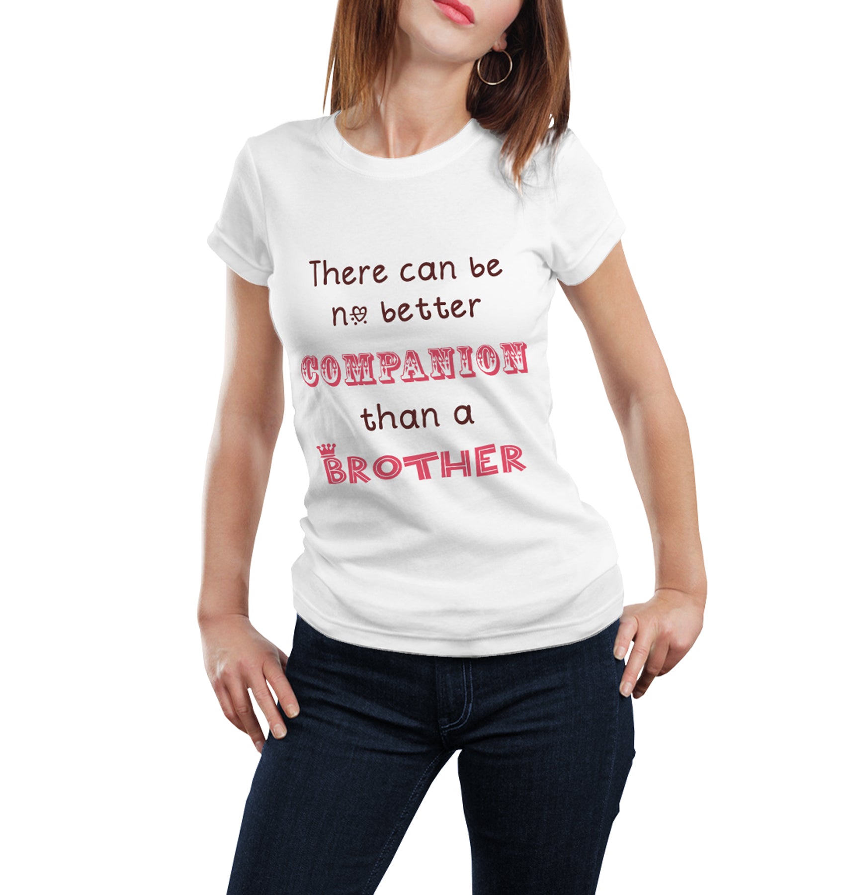 No better friend than a sister- No better Companion than a brother matching Sibling t shirts - white