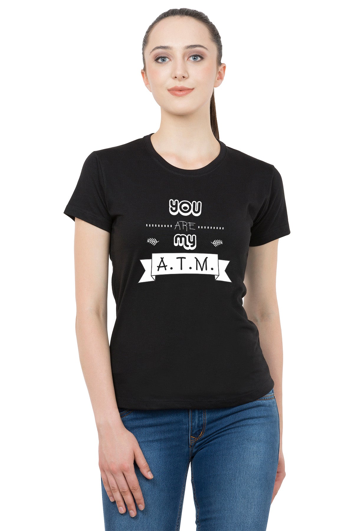 COOK ATM matching Couple T shirts- Black