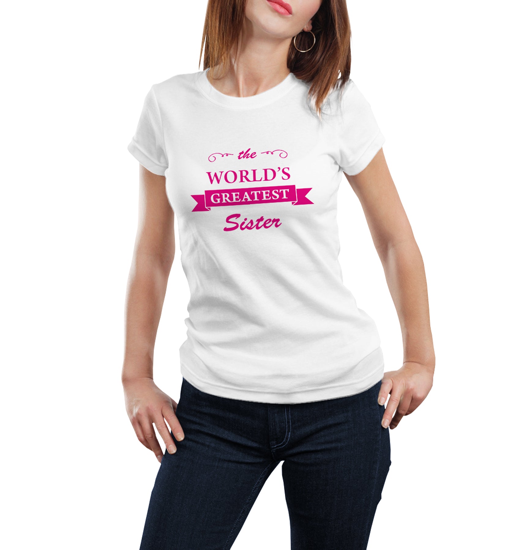 world's greatest brother-world's greatest sister matching Sibling t shirts - white