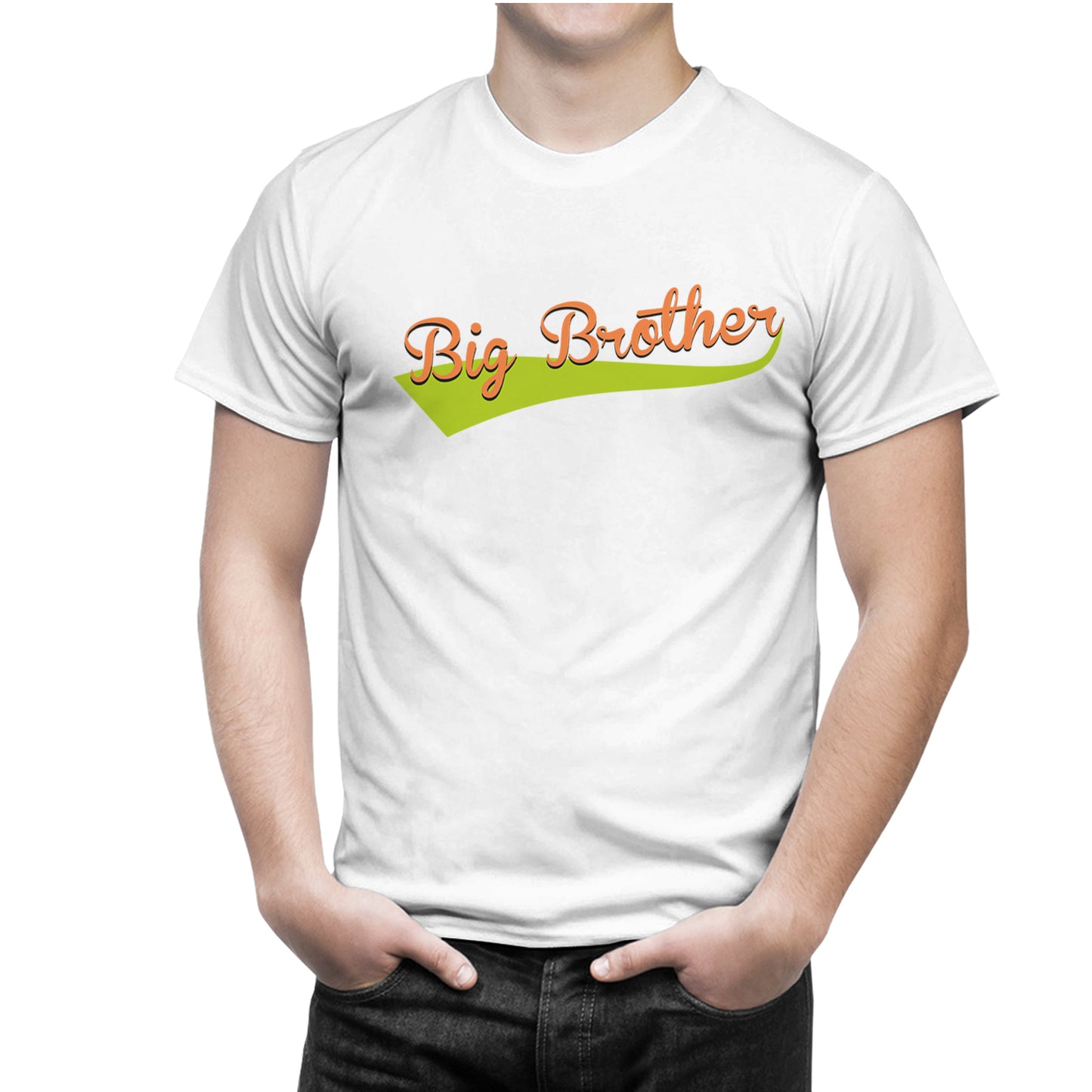 Big brother- Lil sister matching Sibling t shirts - white