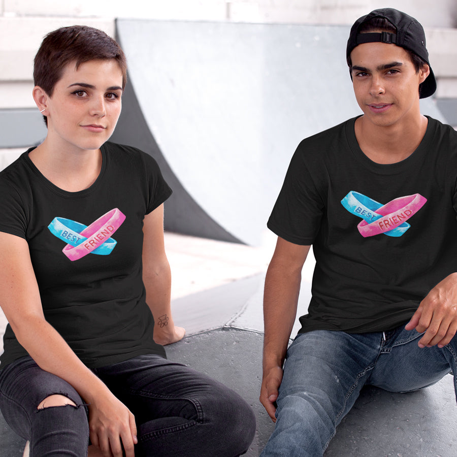 Best Friends BFF matching Tshirts Black by iberry's