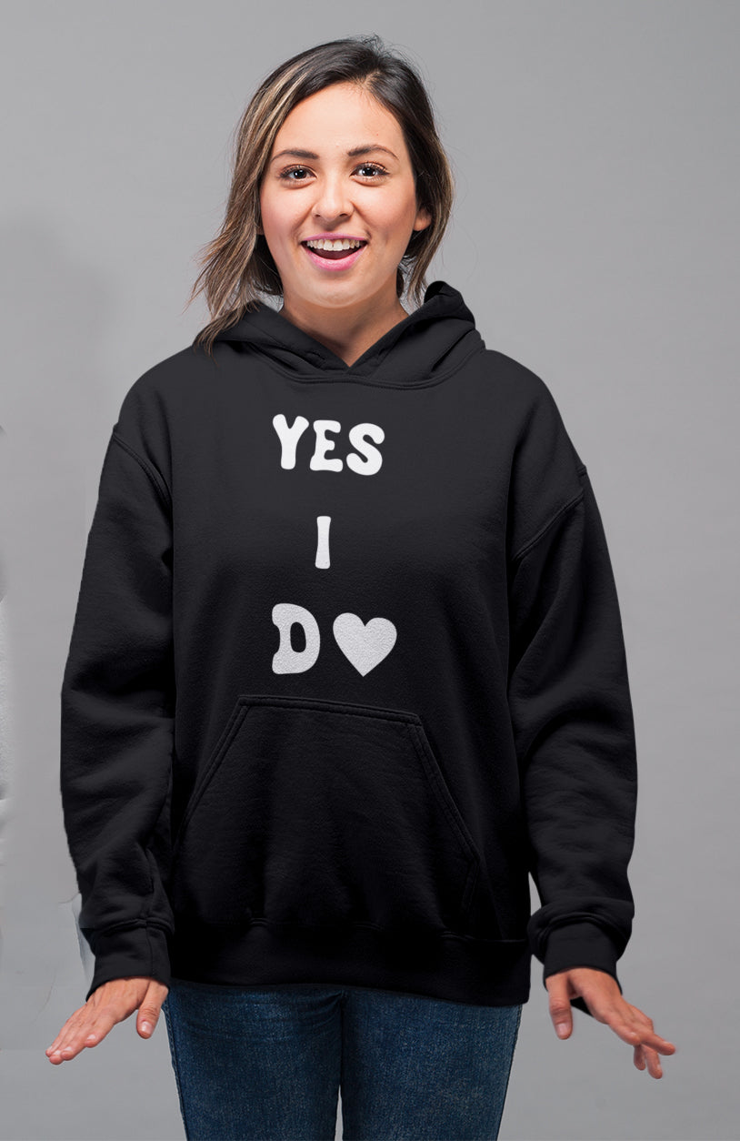 Would you marry me Matching Couple Cute Sweatshirts | Couple Hoodies- Black