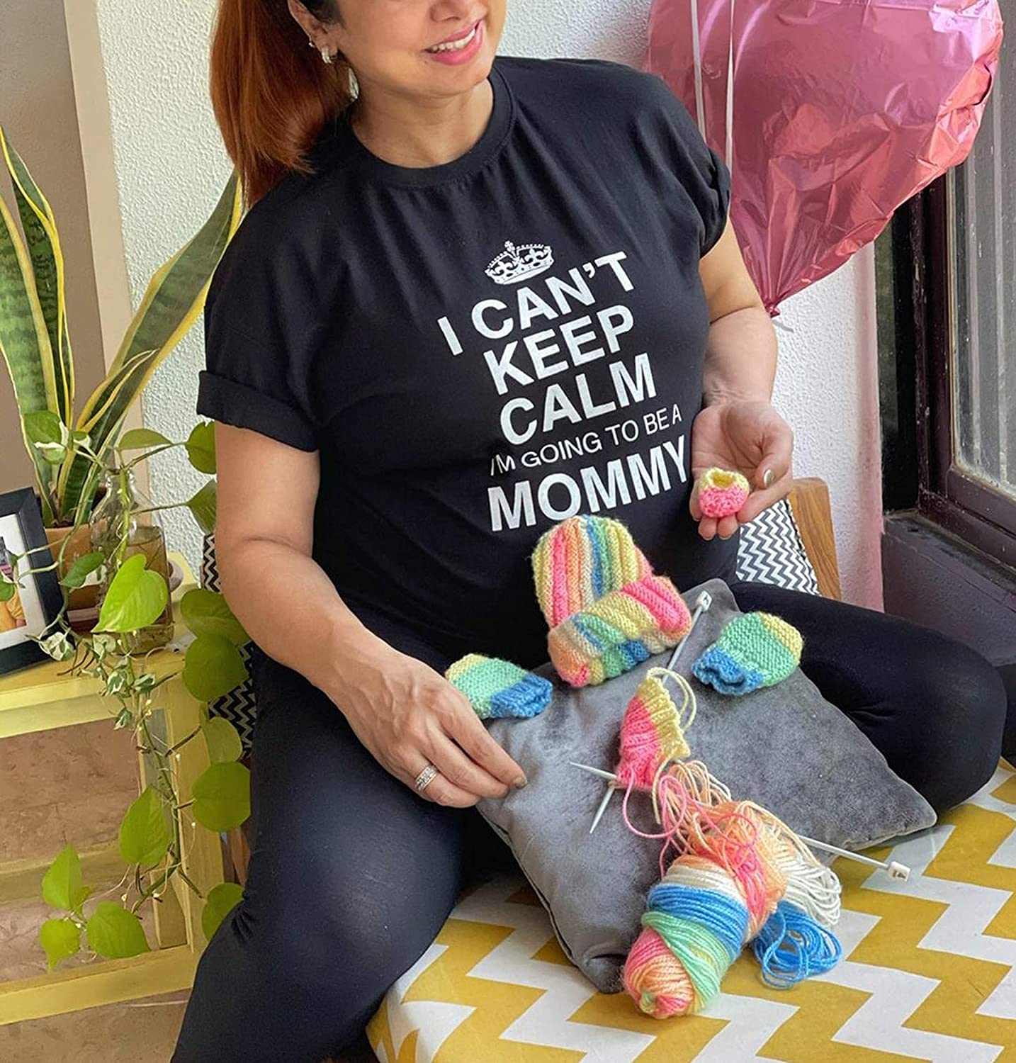 I am going to be a Mommy Maternity t shirt for women- Black