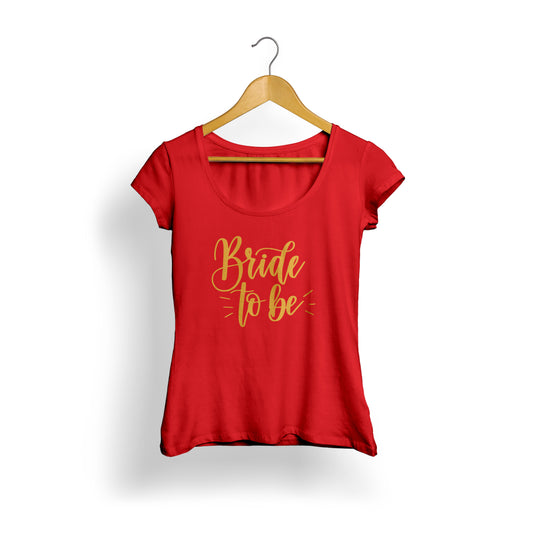 Bride to be t shirt for women- Red