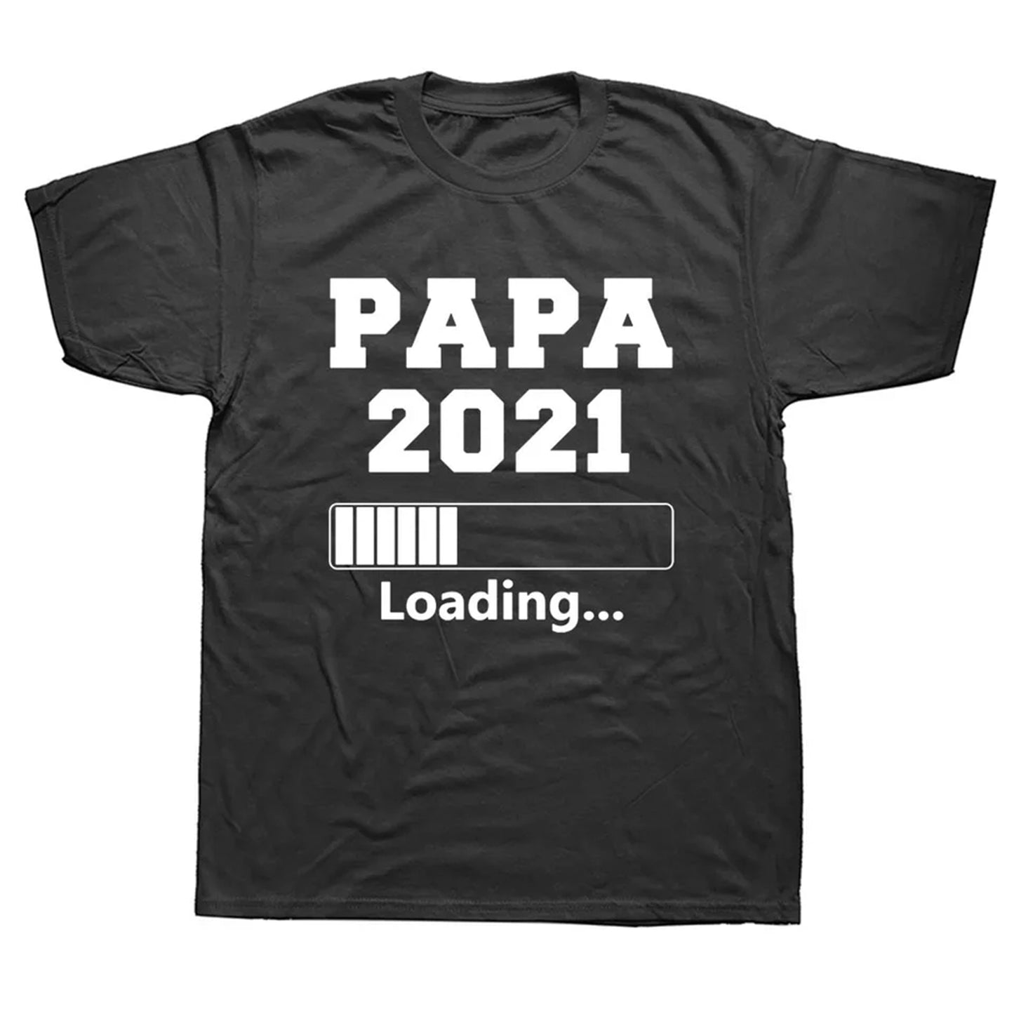 Daddy 2021 Loading Maternity t shirts for men- Black
