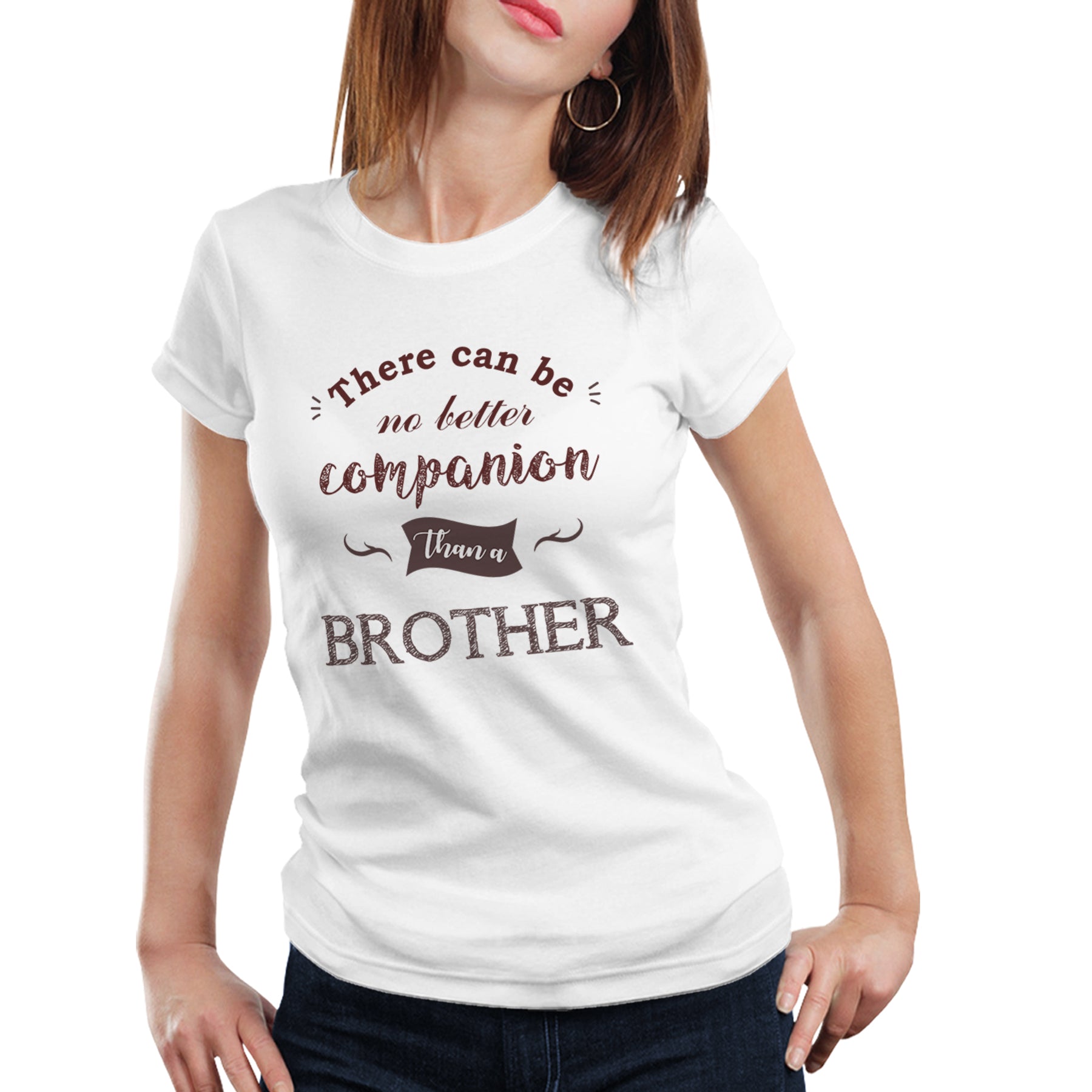 There is no better friend & companion than brother sister matching Sibling t shirts - white