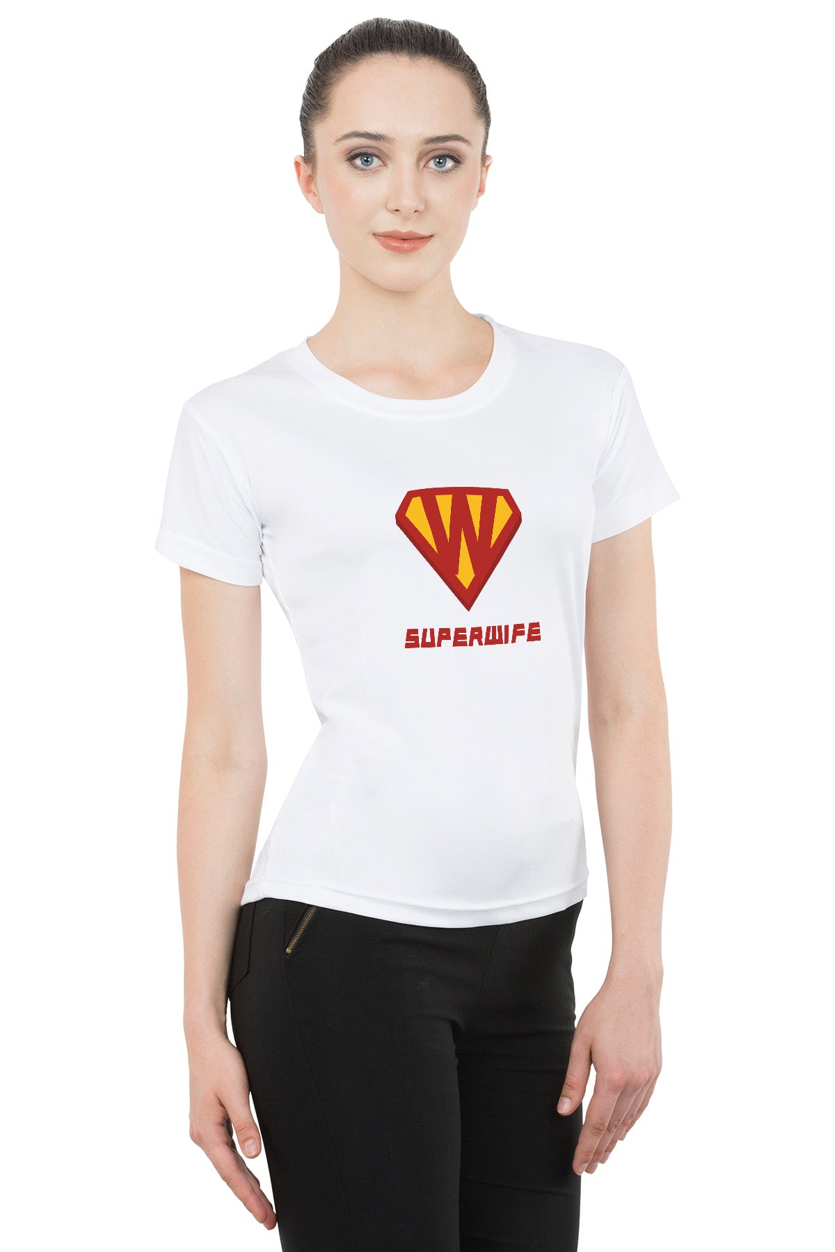 Super Husband & Wife matching Couple T shirts- White