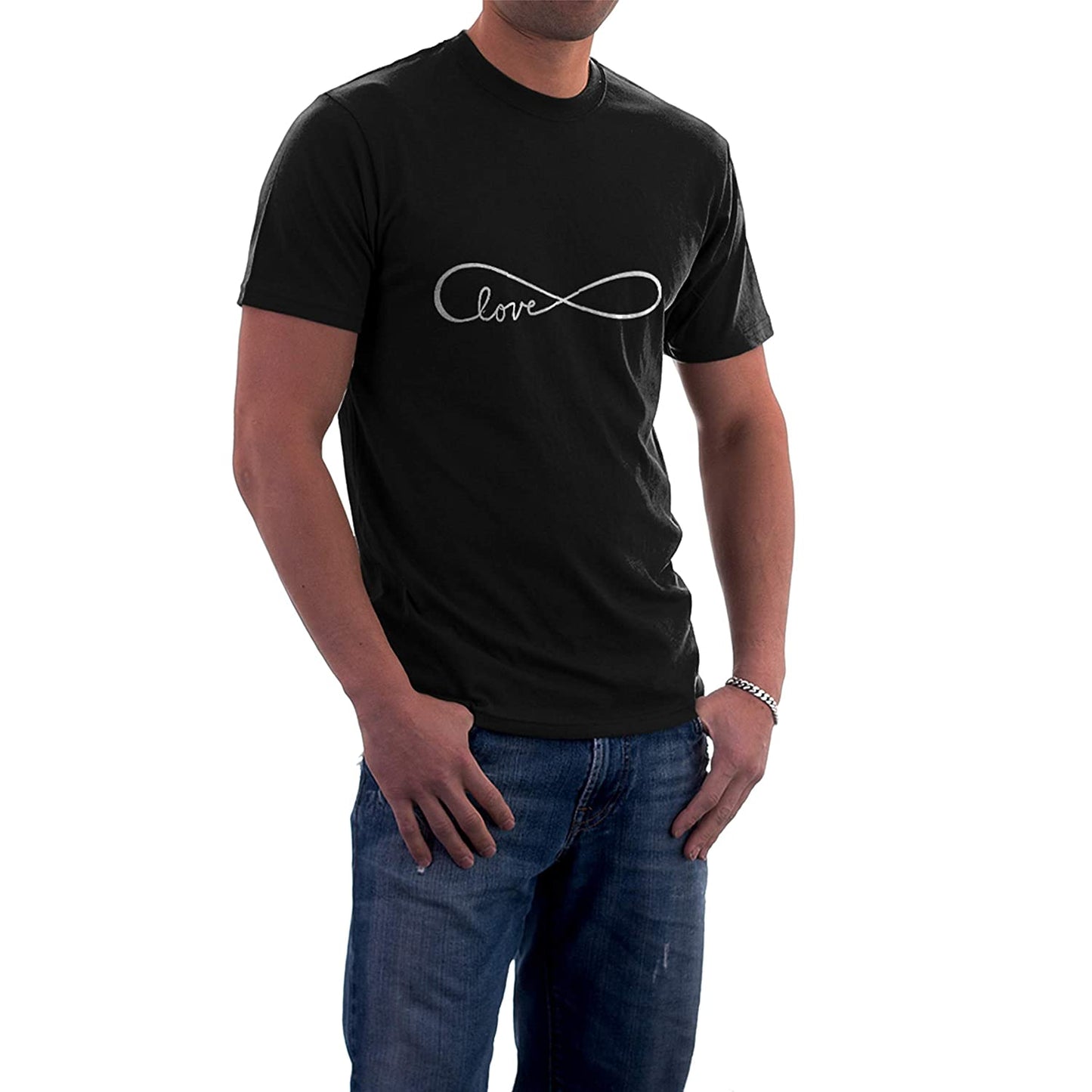 Love Quote matching Couple T shirts- Black