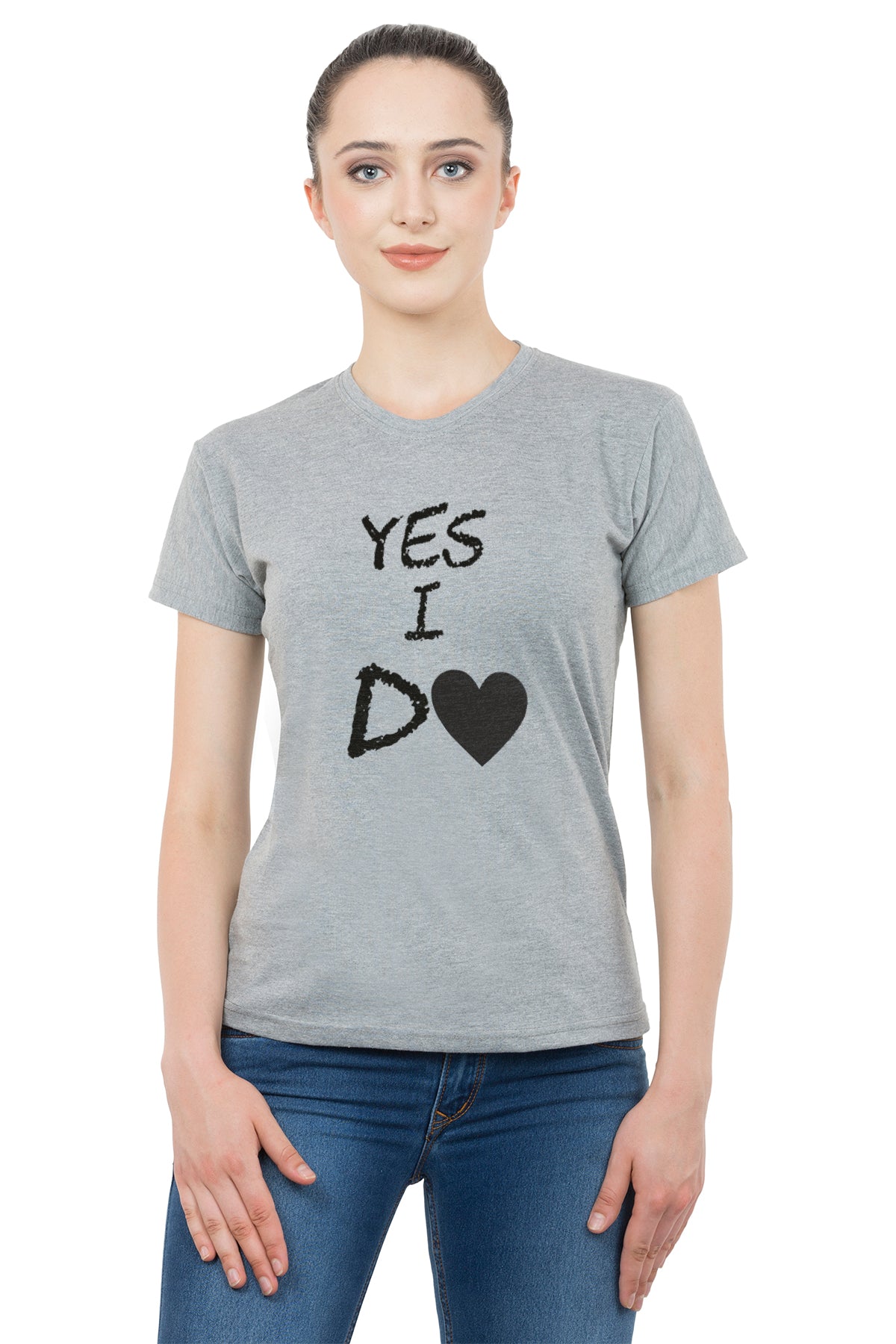 Marry Me matching Couple T shirts- Grey