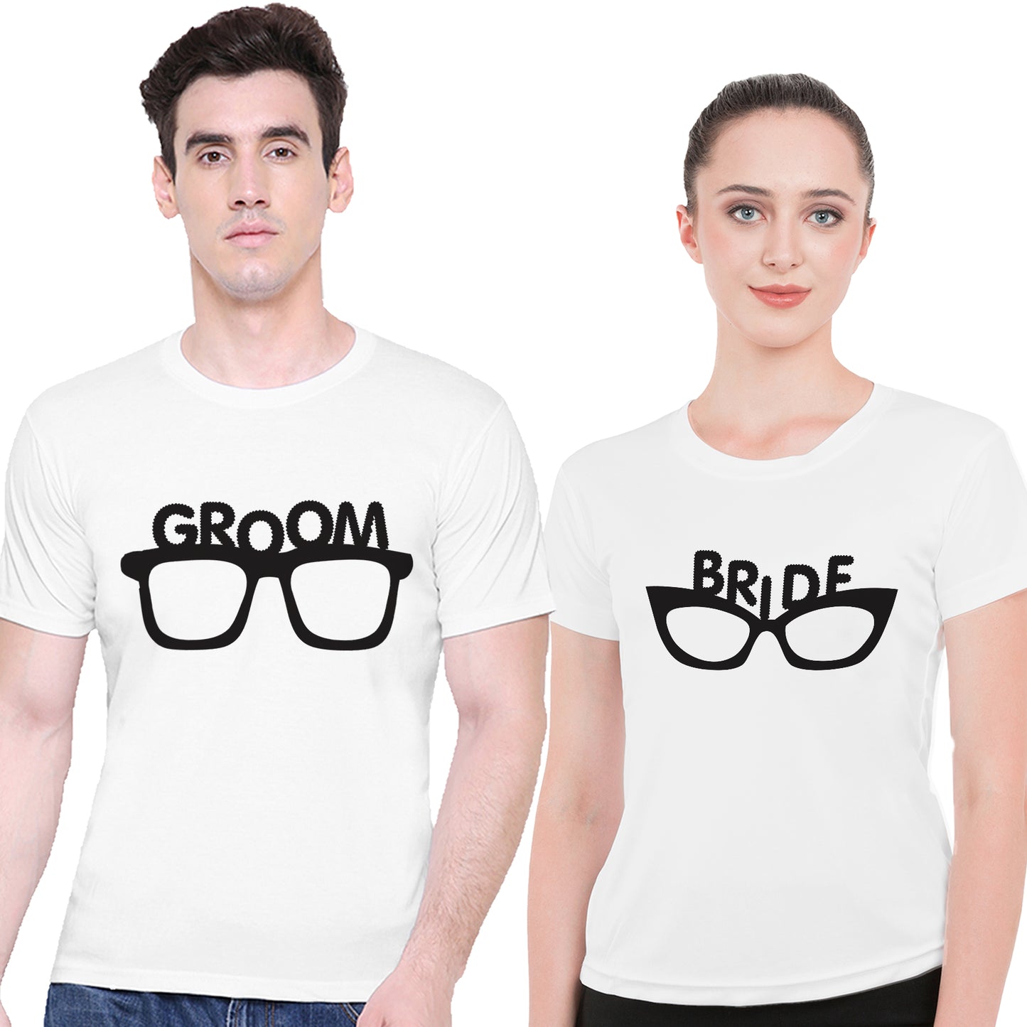 Bride Groom t shirt|wedding tshirts|Couple T shirts- White
