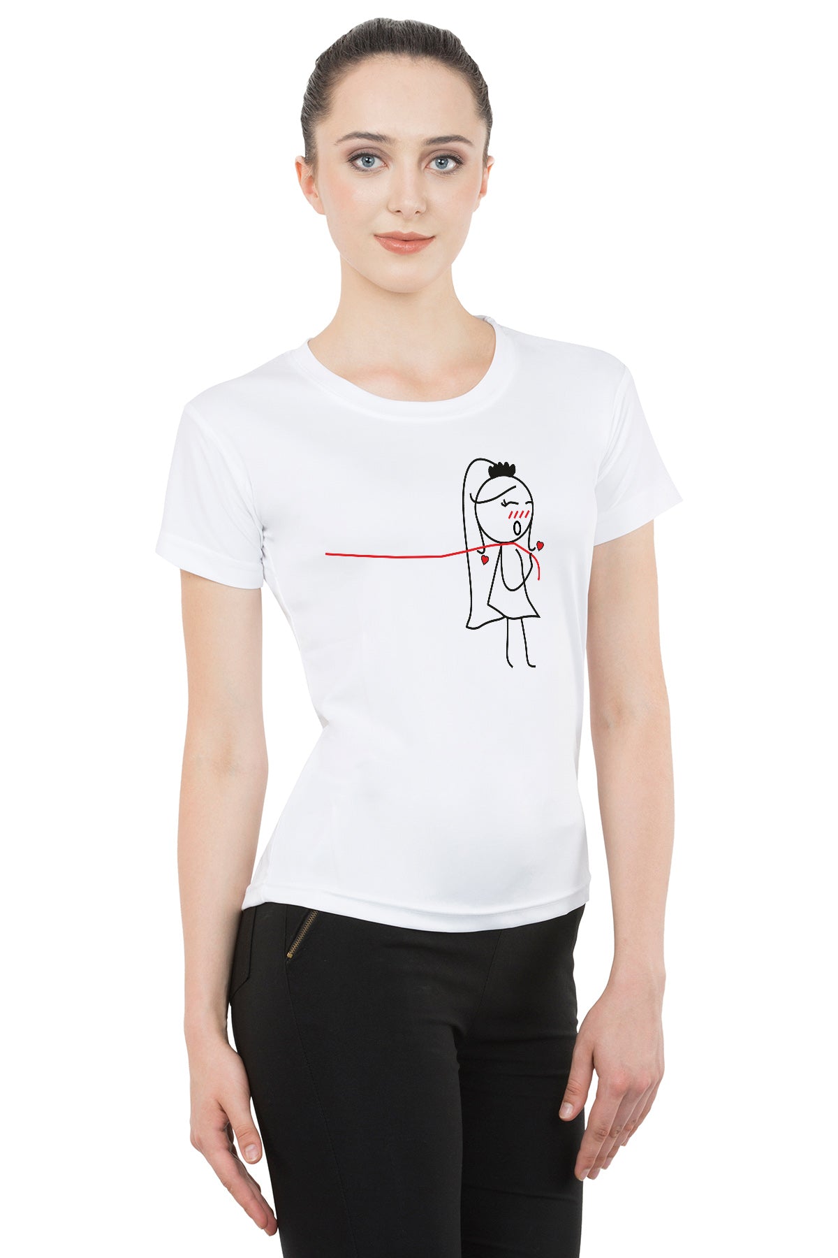 Love Bond matching Couple T shirts- White