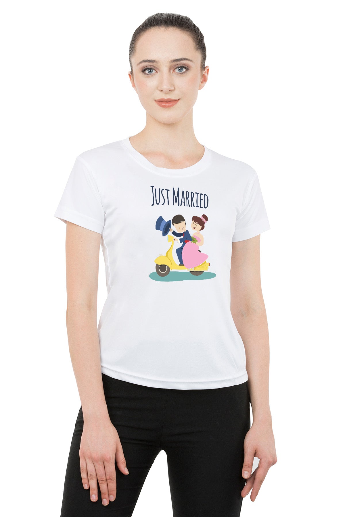 Bride Groom t shirt|wedding tshirts|Couple t shirts Just married- White 08