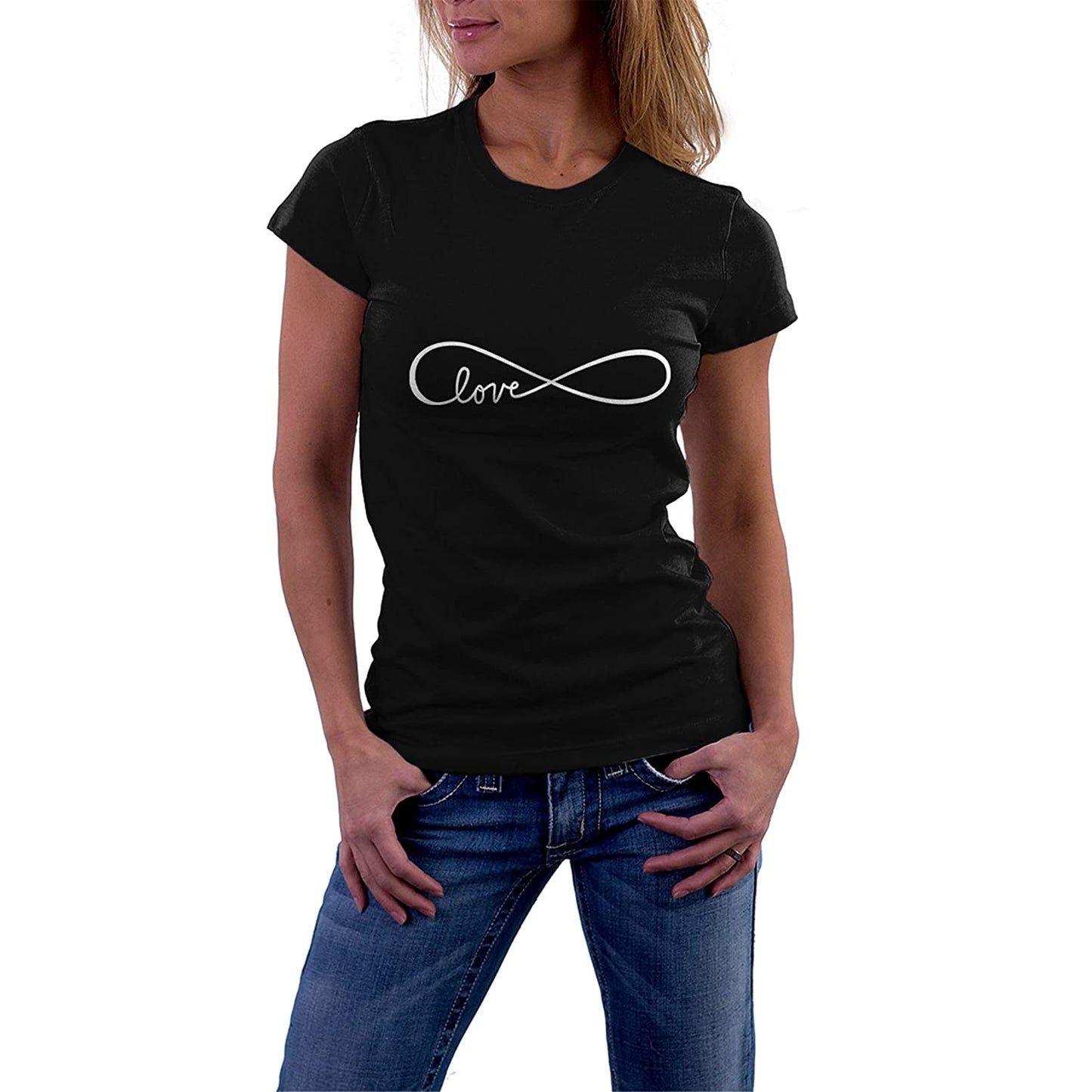 Love Quote matching Couple T shirts- Black