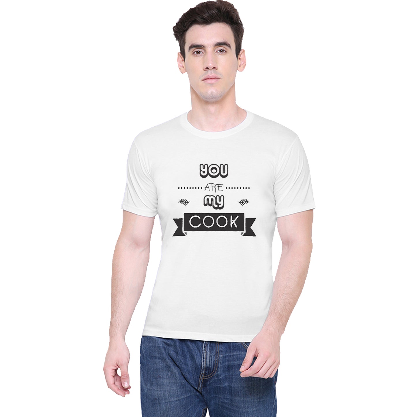 COOK ATM matching Couple T shirts- White