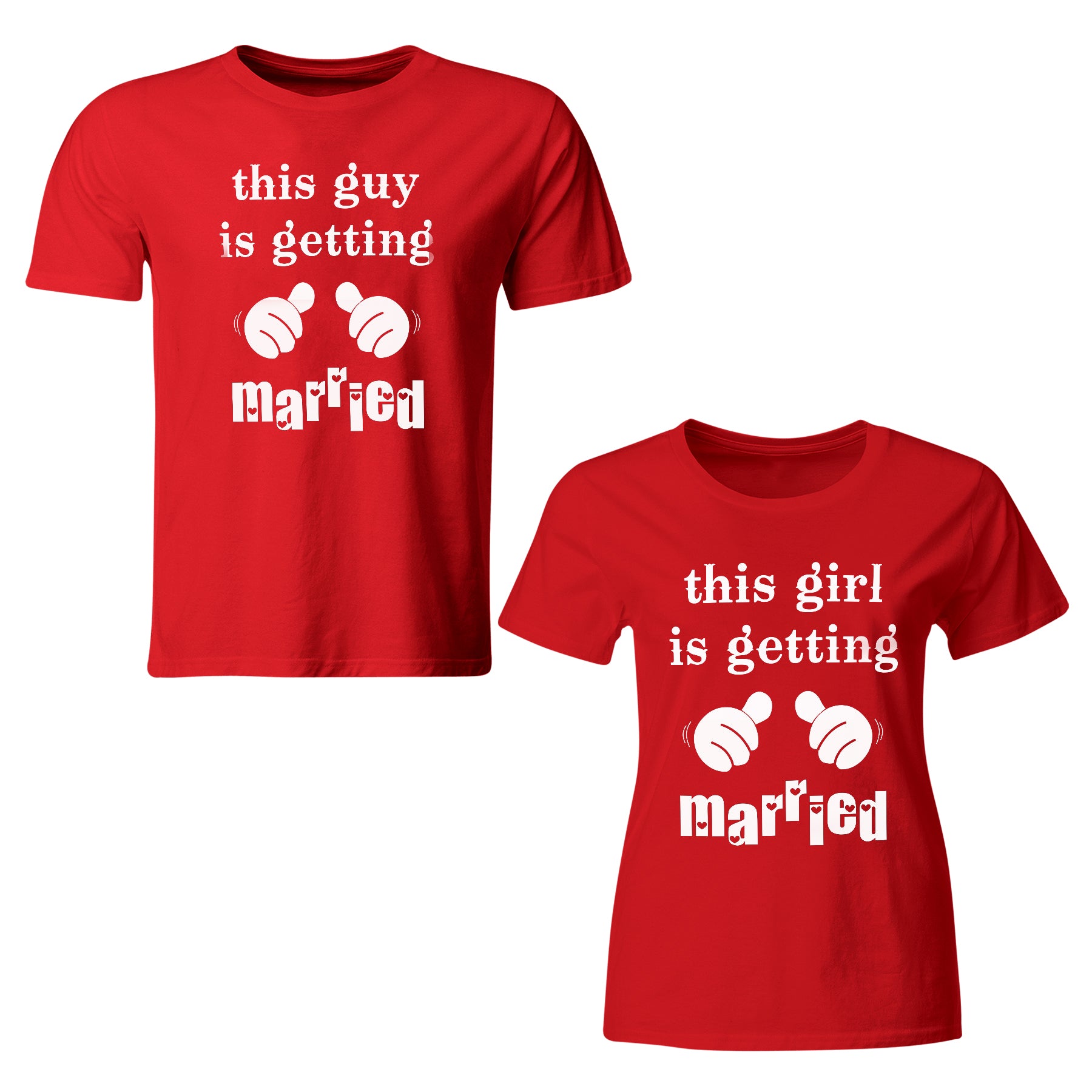Bride Groom t shirt|wedding tshirts|Couple T shirts- Red 15