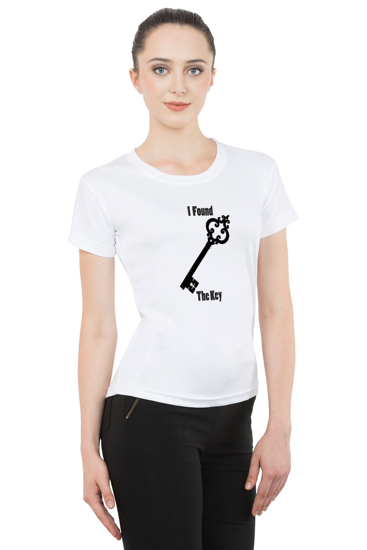 Lock Key matching Couple T shirts- White