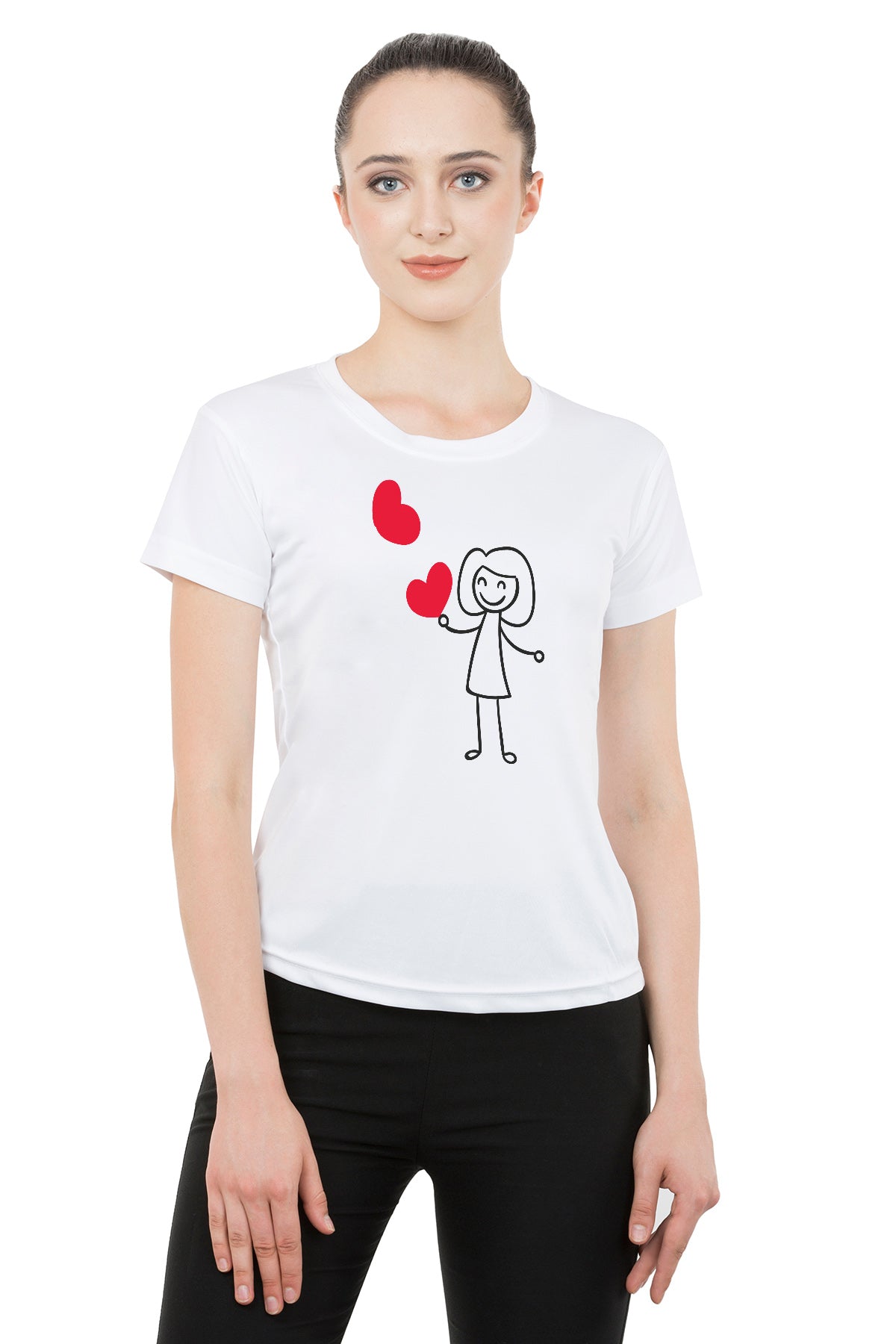Love Bubble matching Couple T shirts- White