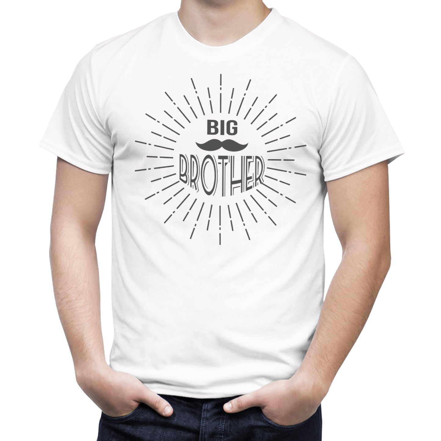 lil brother-big sister matching Sibling t shirts - white