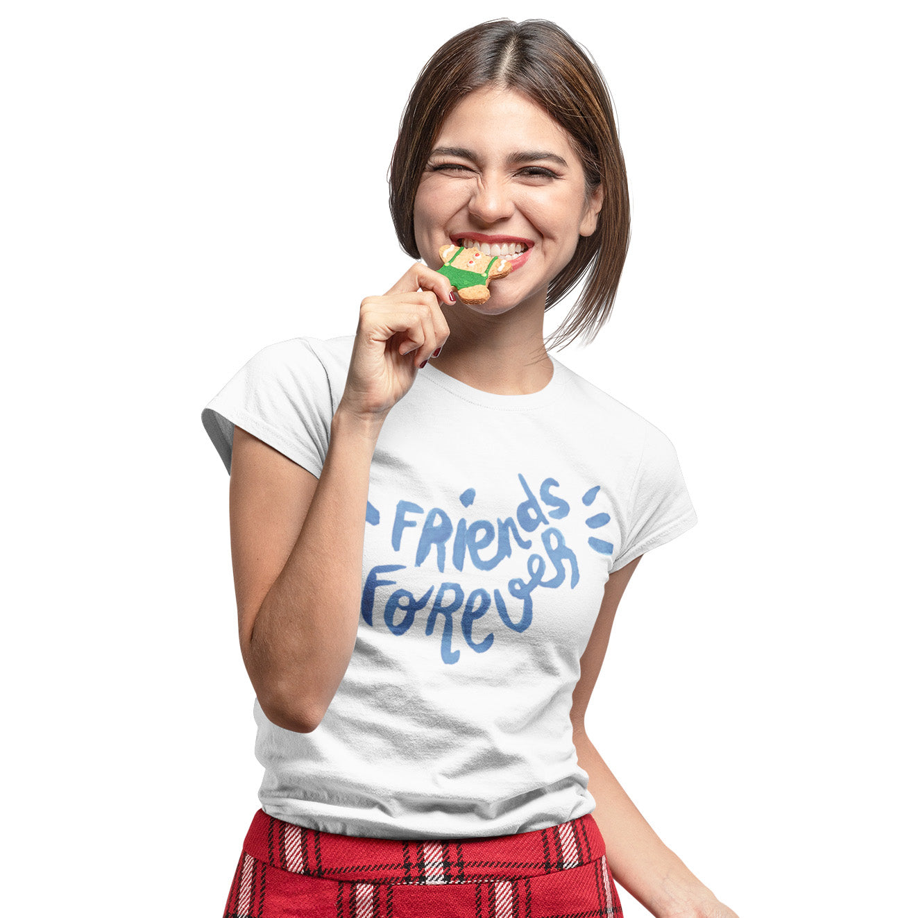 iberry's Friends Forever Tshirts Combo, Bff T shirt for men and women, Round neck Cotton Unisex Tshirts -(Set of 2)-02